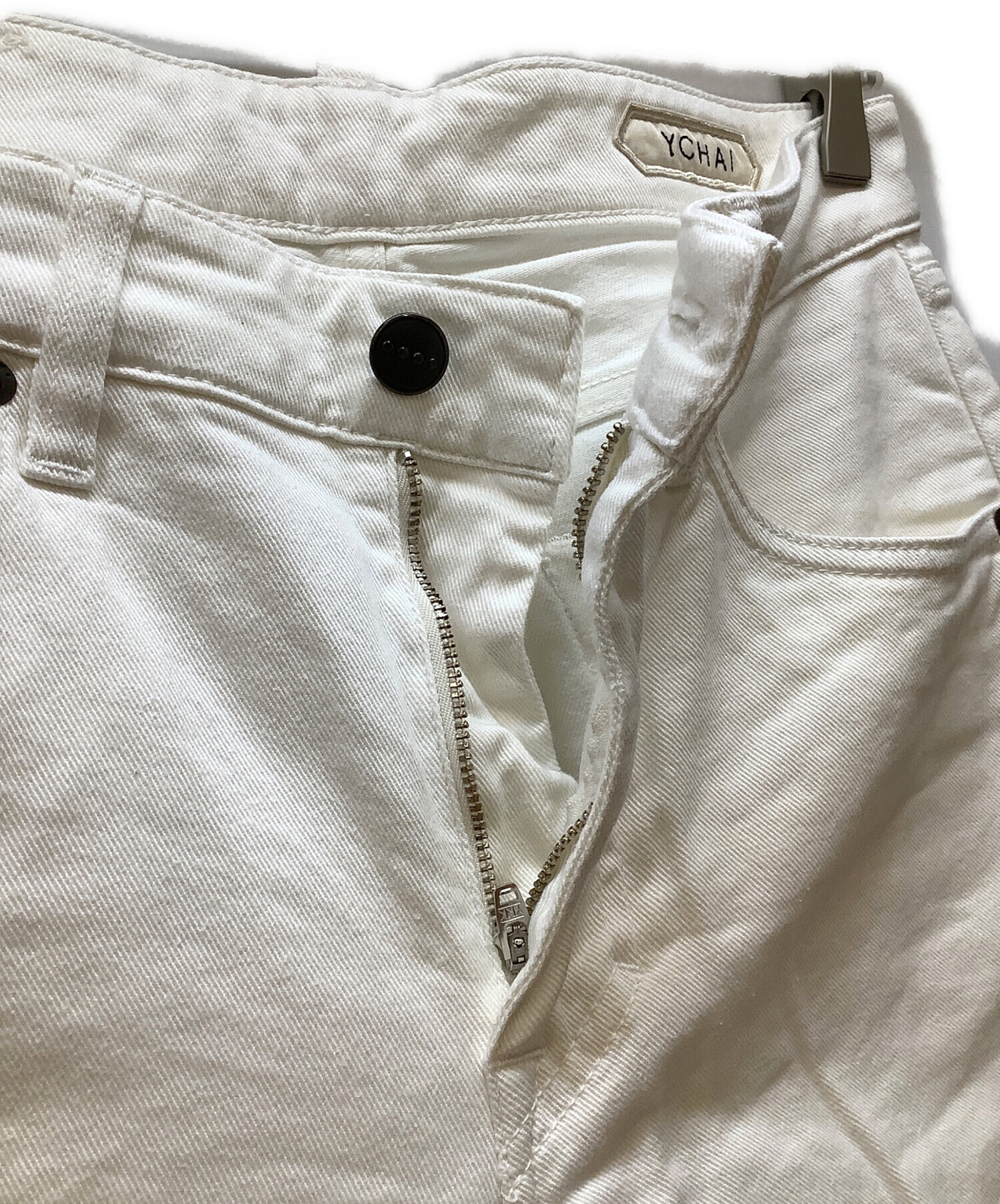 中古・古着通販】YCHAI (イカイ) デニムパンツ/TORPEDO ホワイト