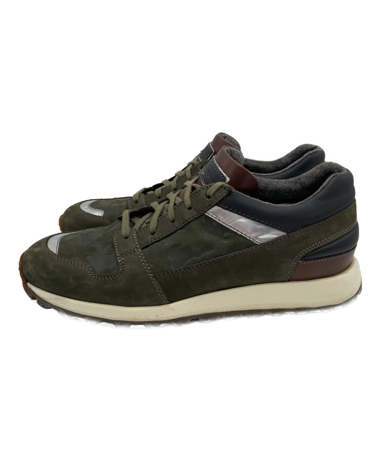 中古・古着通販】Santoni (サントーニ) ローカットスニーカー オリーブ