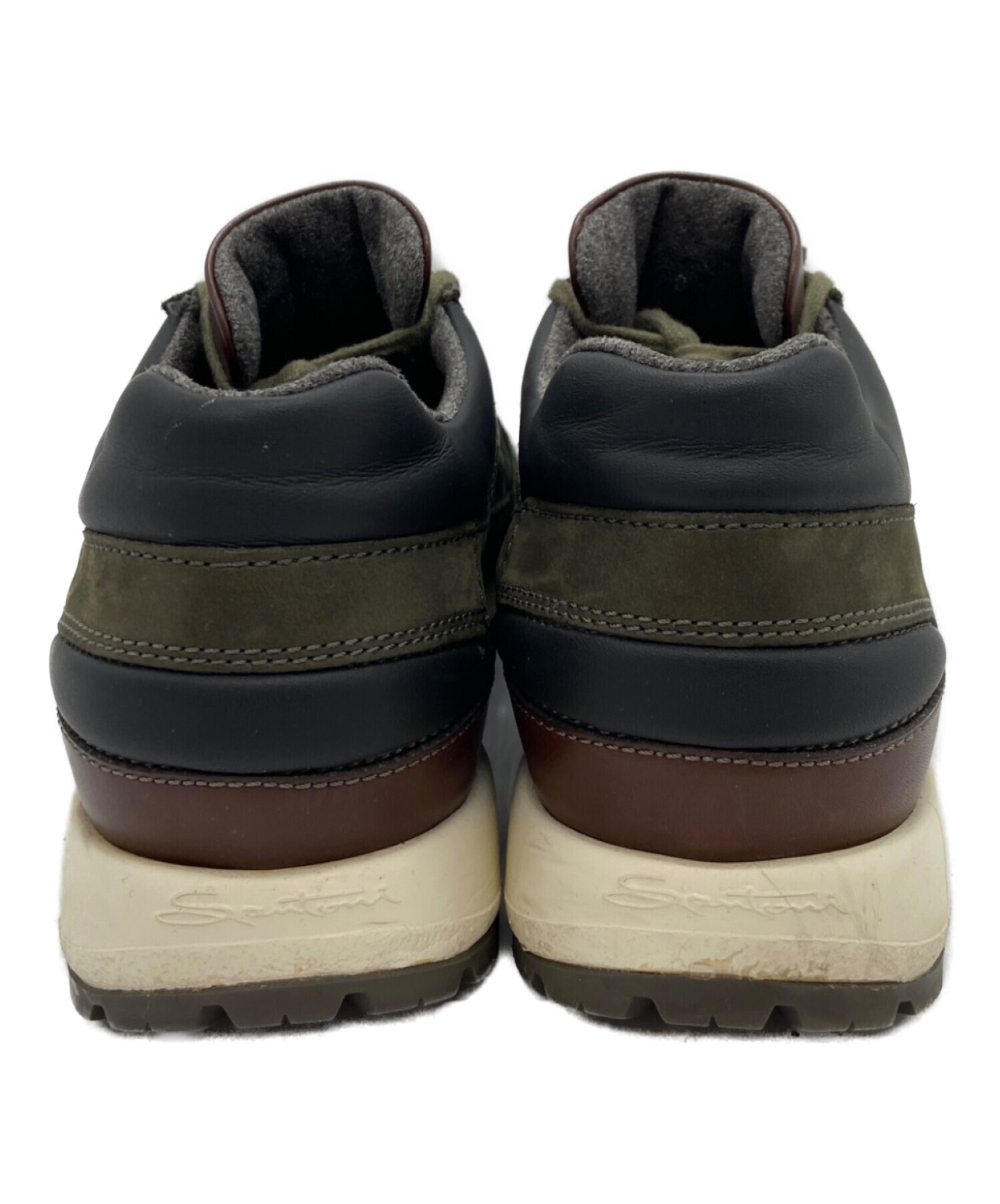 中古・古着通販】Santoni (サントーニ) ローカットスニーカー オリーブ