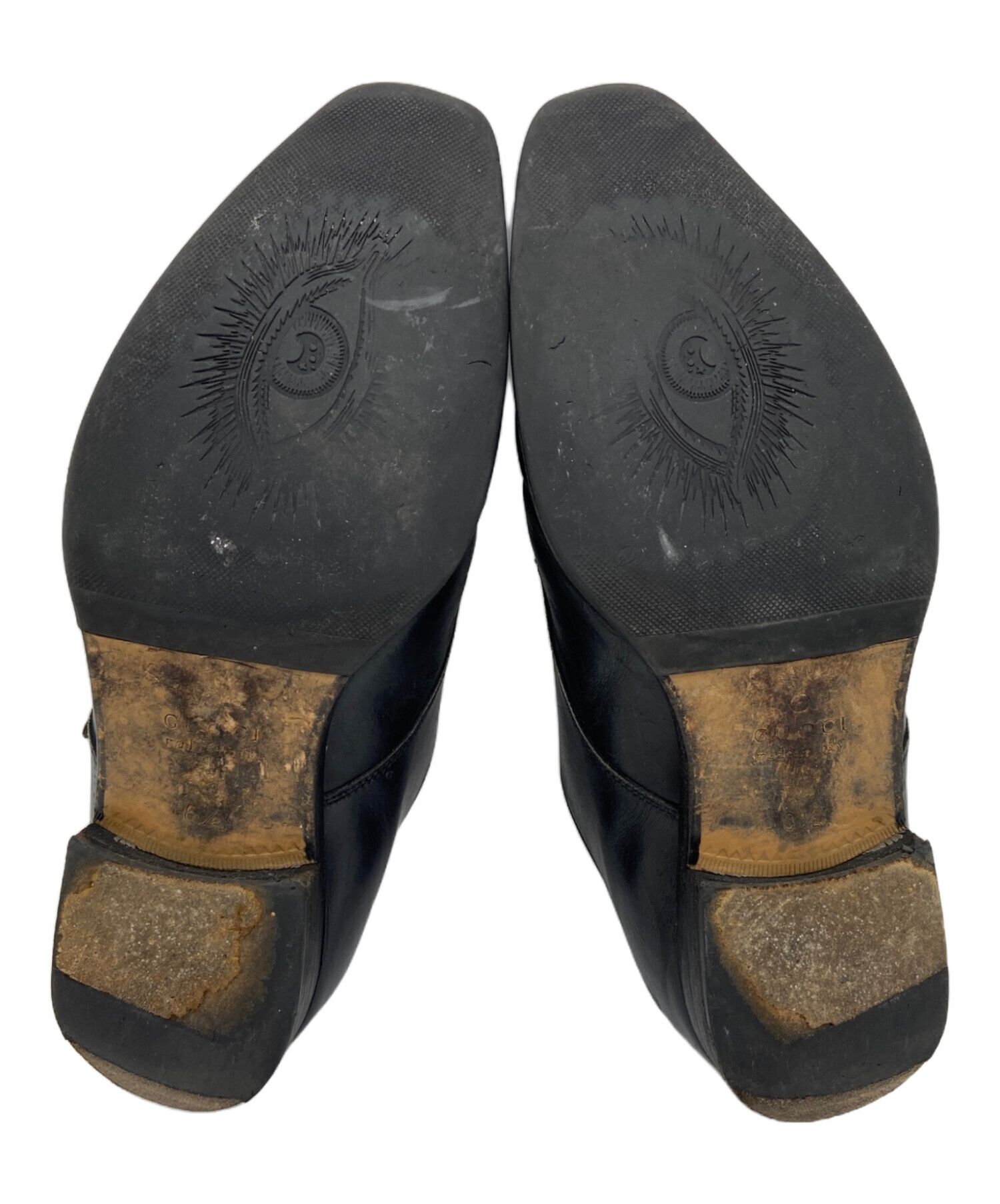 中古・古着通販】GUCCI (グッチ) モンクストラップシューズ ブラック