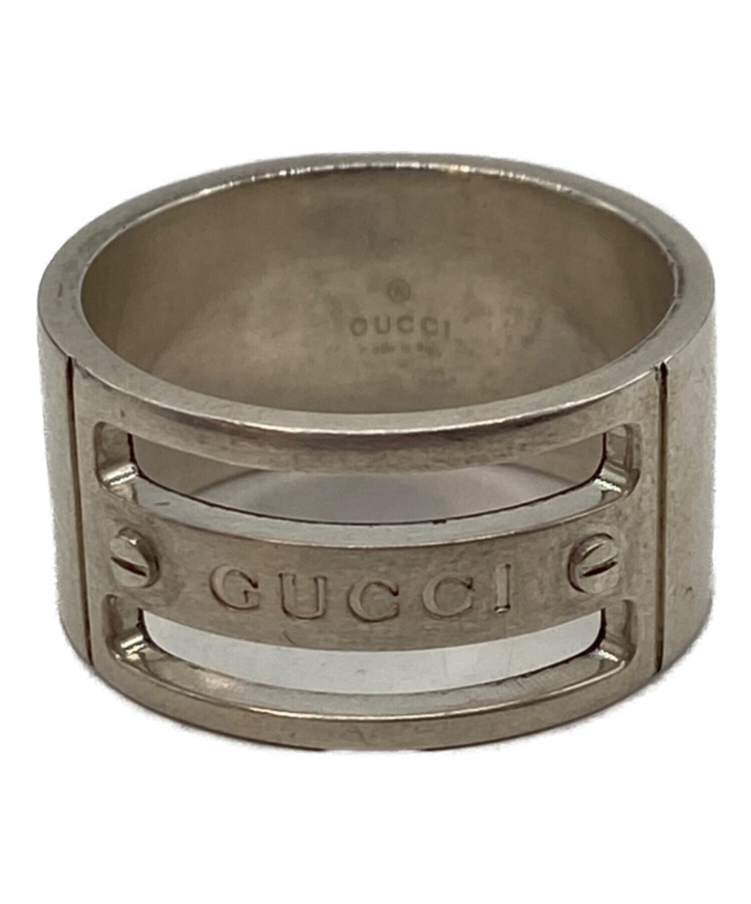ENSMBLE Vintage GUCCI シルバーリング 中古・古着通販】GUCCI (グッチ) シルバーリング シルバー サイズ:22号