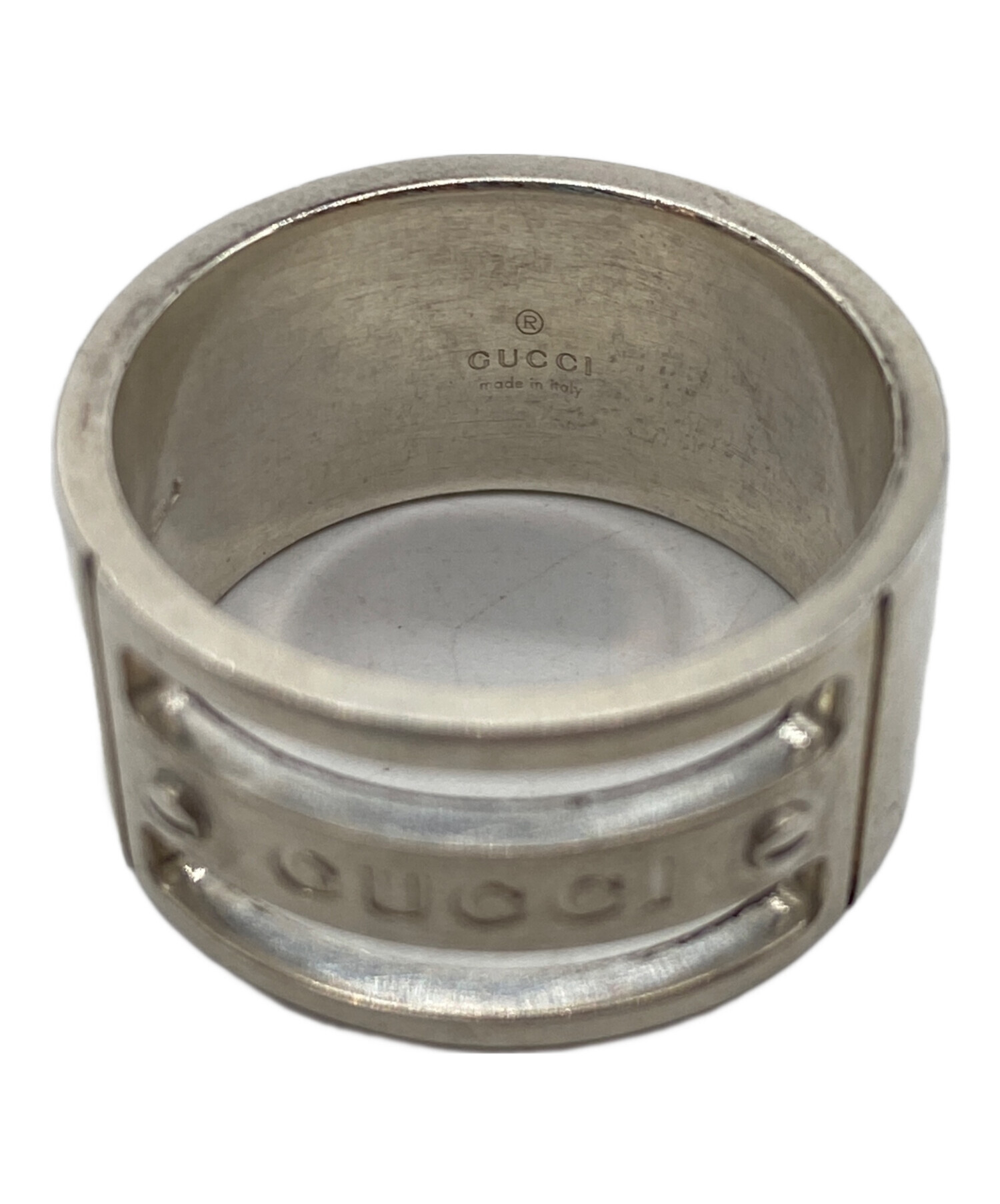 【美品】GUCCI シルバーリング　22号 中古・古着通販】GUCCI (グッチ) シルバーリング シルバー サイズ:22号