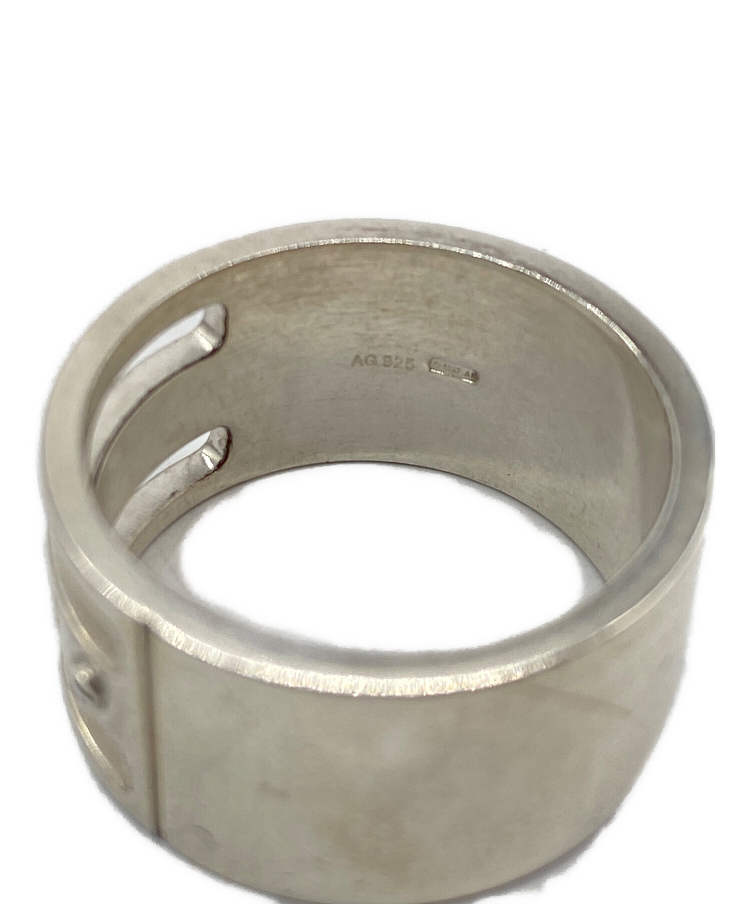 中古・古着通販】GUCCI (グッチ) シルバーリング シルバー サイズ:22号