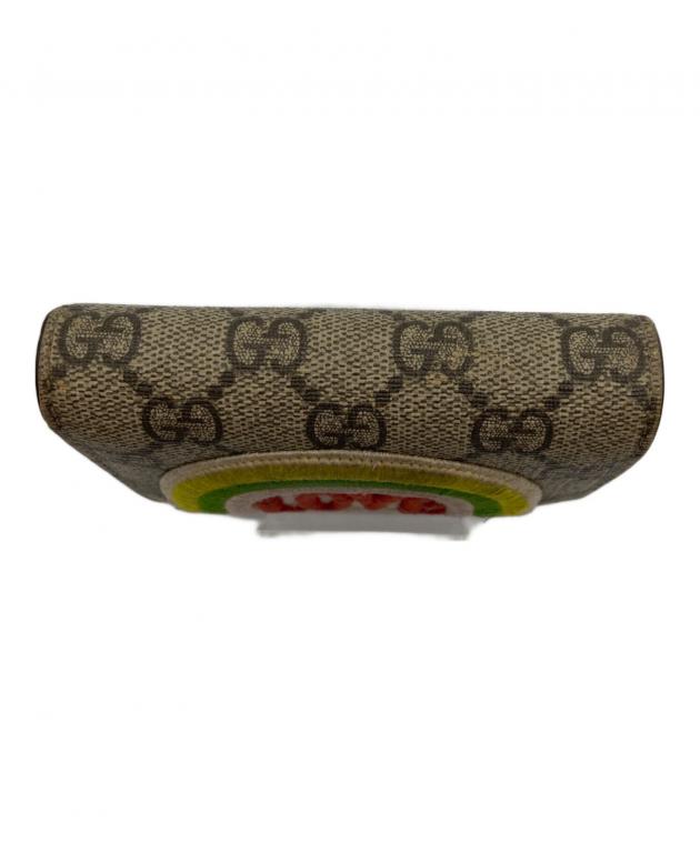 中古・古着通販】GUCCI (グッチ) 2つ折り財布/レインボー ブラウン