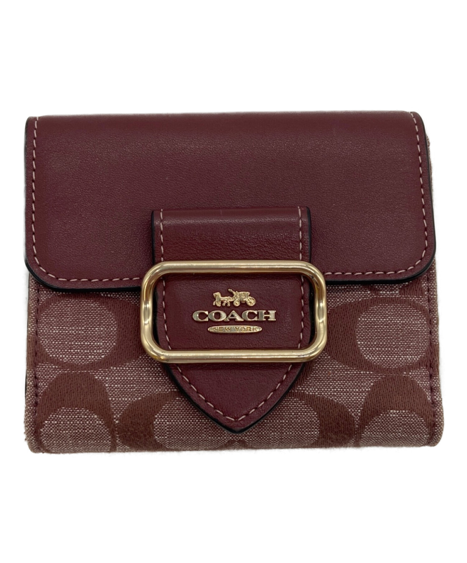 中古・古着通販】COACH (コーチ) 3つ折り財布/スモールモーガン 