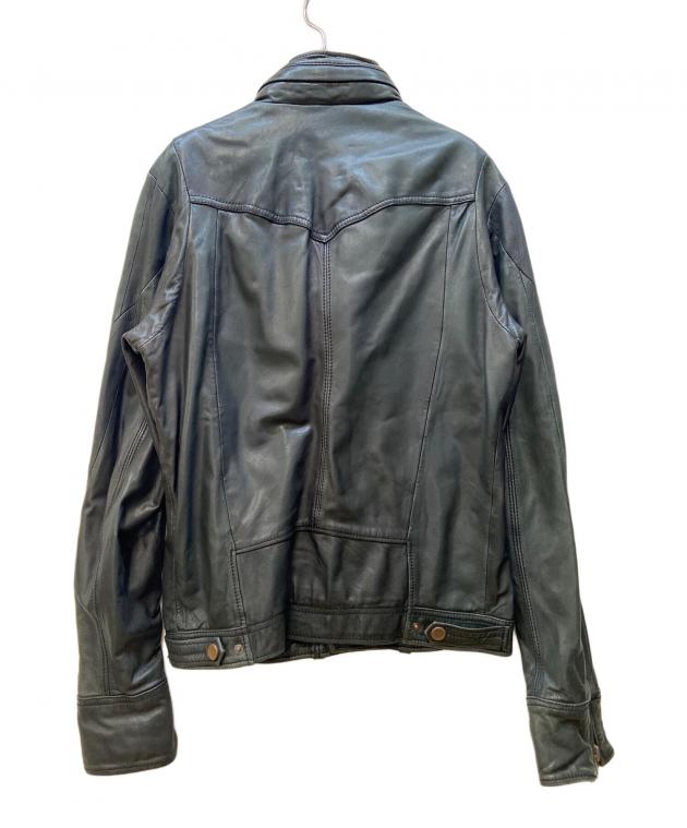 中古・古着通販】DIESEL (ディーゼル) ラムレザーライダースジャケット