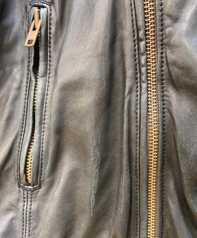 中古・古着通販】DIESEL (ディーゼル) ラムレザーライダースジャケット