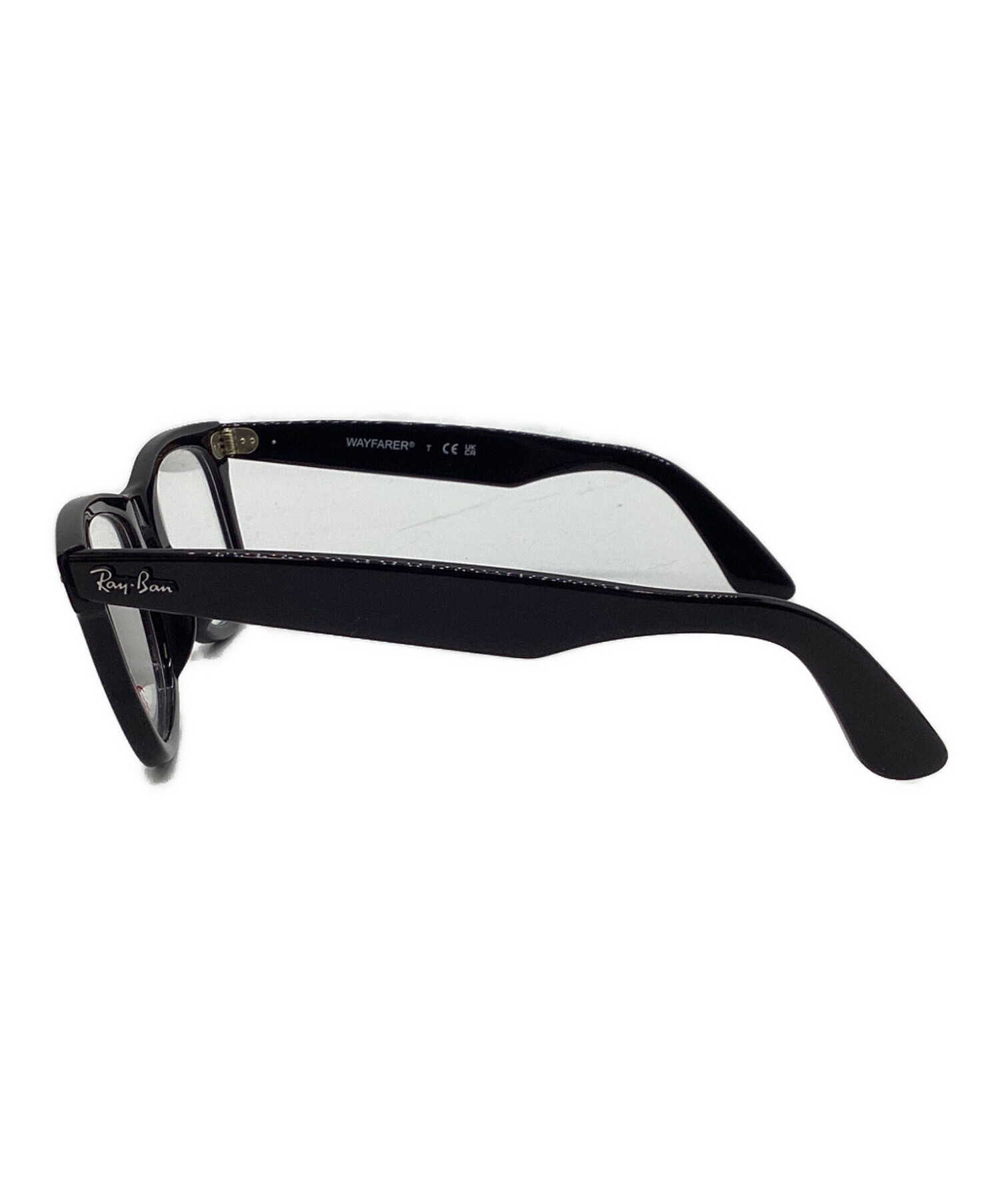 Ray-Ban ブラックファッション伊達メガネ 中古・古着通販】RAY-BAN (レイバン) 伊達眼鏡 フレーム：ブラック