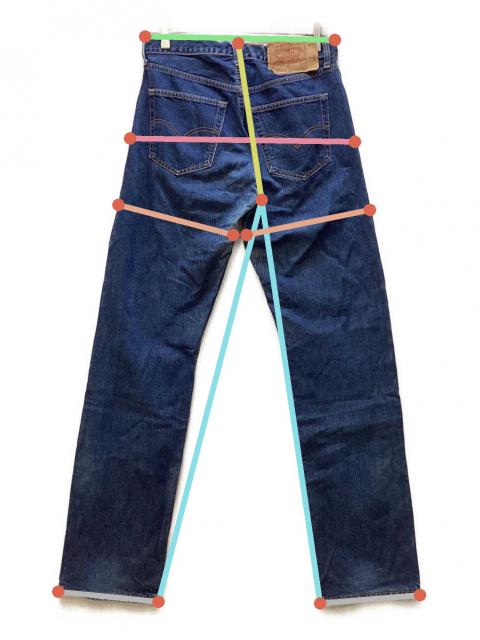 中古・古着通販】LEVI'S (リーバイス) デニムパンツ/501XX ブルー