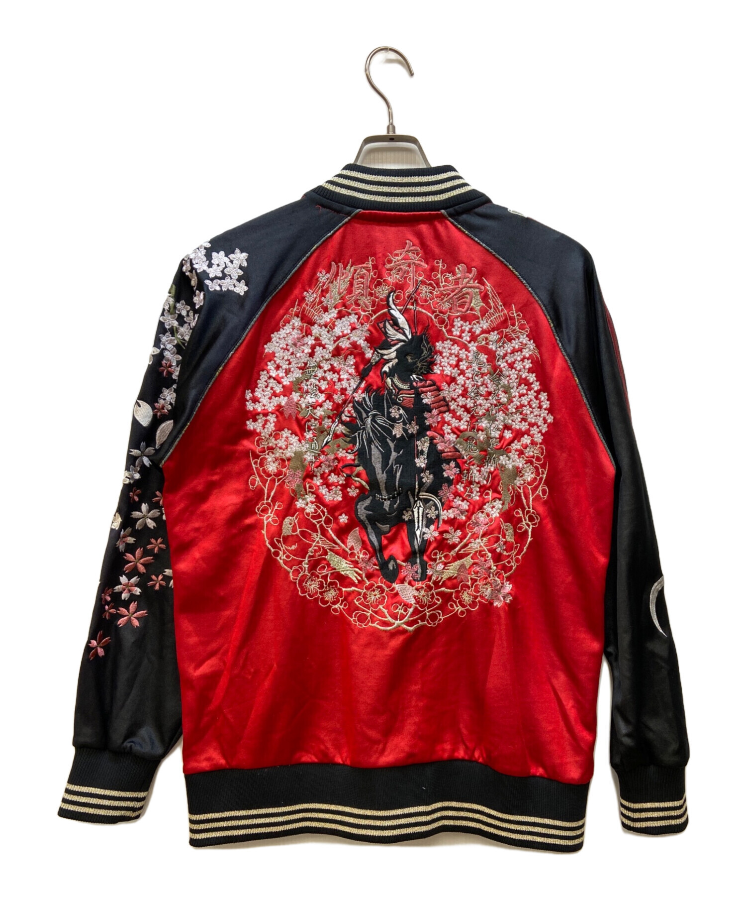 中古・古着通販】戦武×雅結 (-) スカジャン ブラック×レッド サイズ