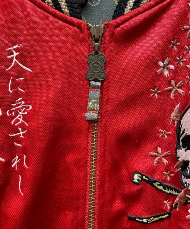 中古・古着通販】戦武×雅結 (-) スカジャン ブラック×レッド サイズ