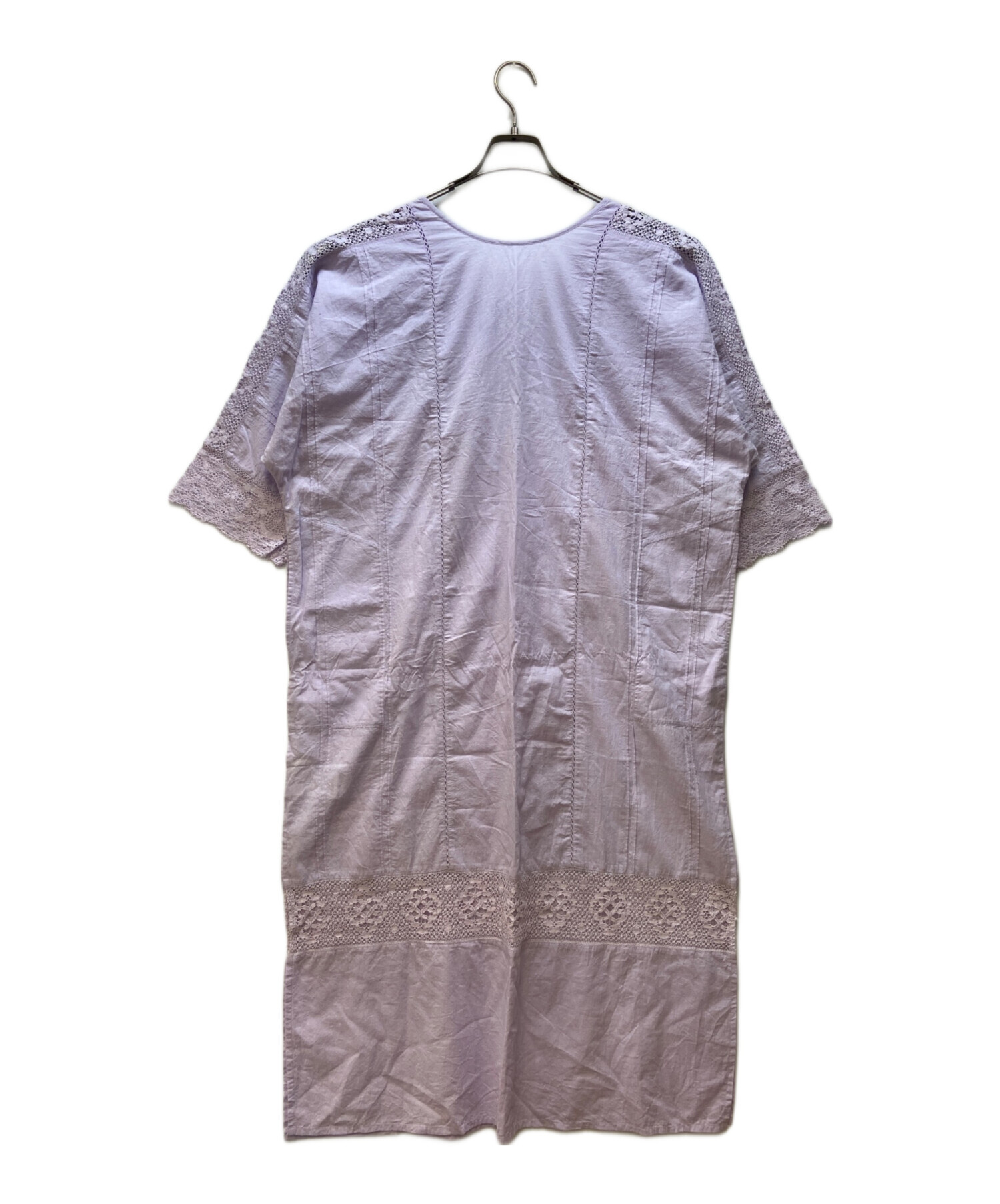 ヌキテパ　半袖ワンピース 中古・古着通販】ne quittez pas (ヌキテパ) 半袖ワンピース パープル