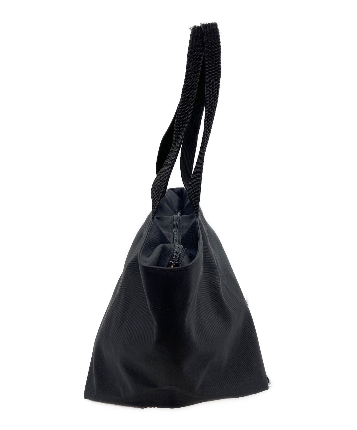Herve Chapelier トートバッグ ブラック 中古・古着通販】Herve Chapelier (エルベシャプリエ) トートバッグ