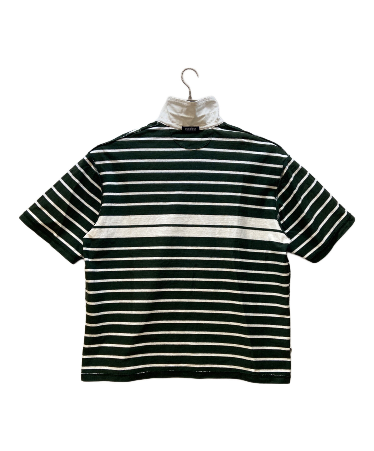 中古・古着通販】NAUTICA (ノーティカ) ポロシャツ グリーン×ホワイト