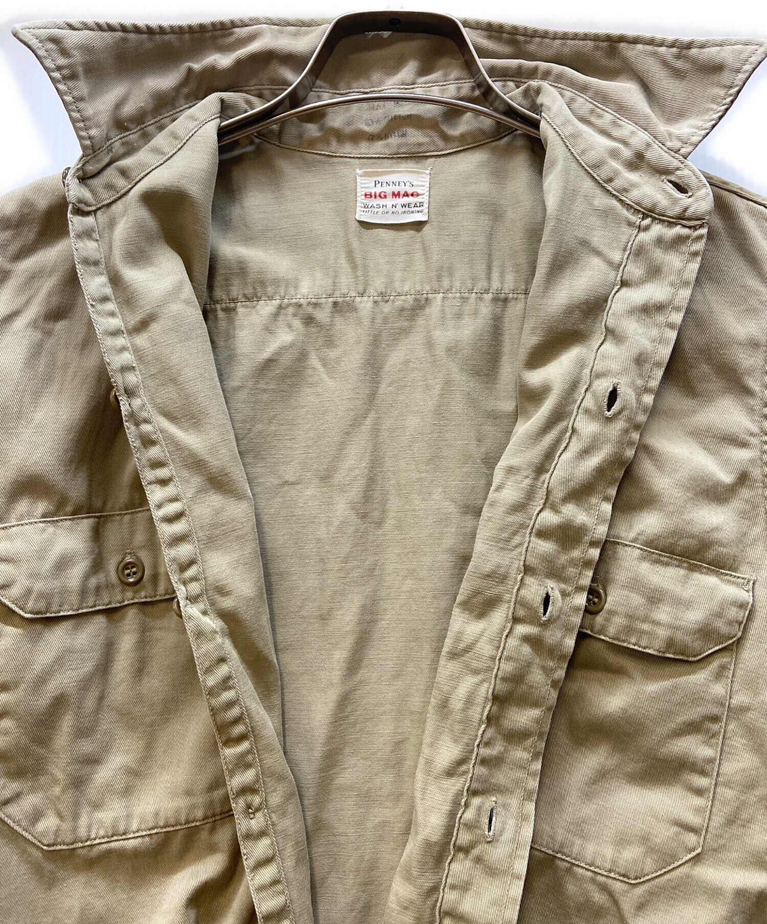 F*e様 PENNEY'S BIG MAC ワークシャツ　ベージュ 中古・古着通販】Penny's BIG MAC (ビックマック) ワークシャツ/50-60