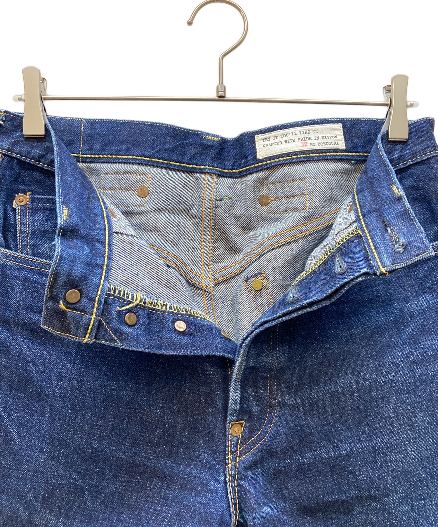 中古・古着通販】BONCOURA (ボンクラ) デニムパンツ インディゴ サイズ