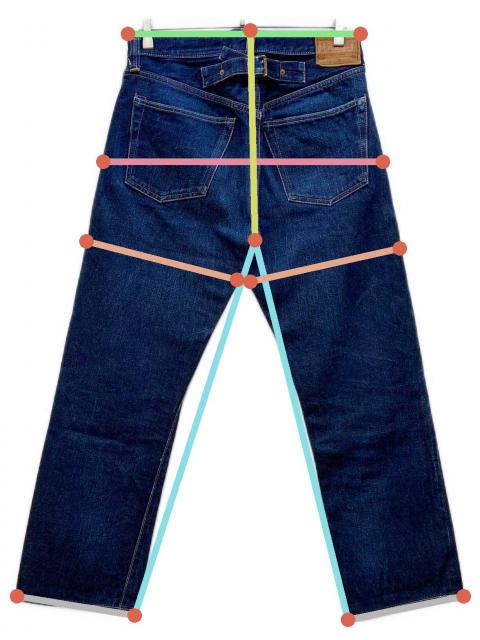 中古・古着通販】BONCOURA (ボンクラ) デニムパンツ インディゴ サイズ