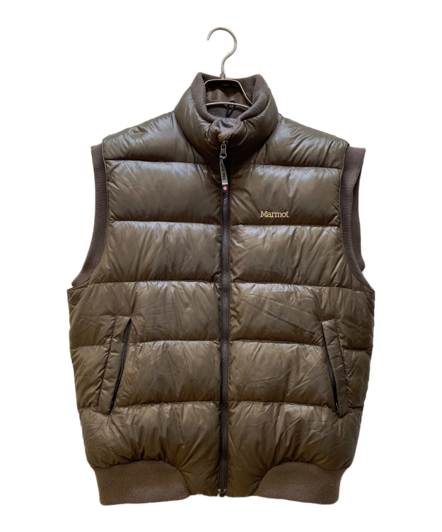   ブラウン ダウンベスト M/M 中古・古着通販】MARMOT (マーモット) ダウンベスト ブラウン サイズ:L