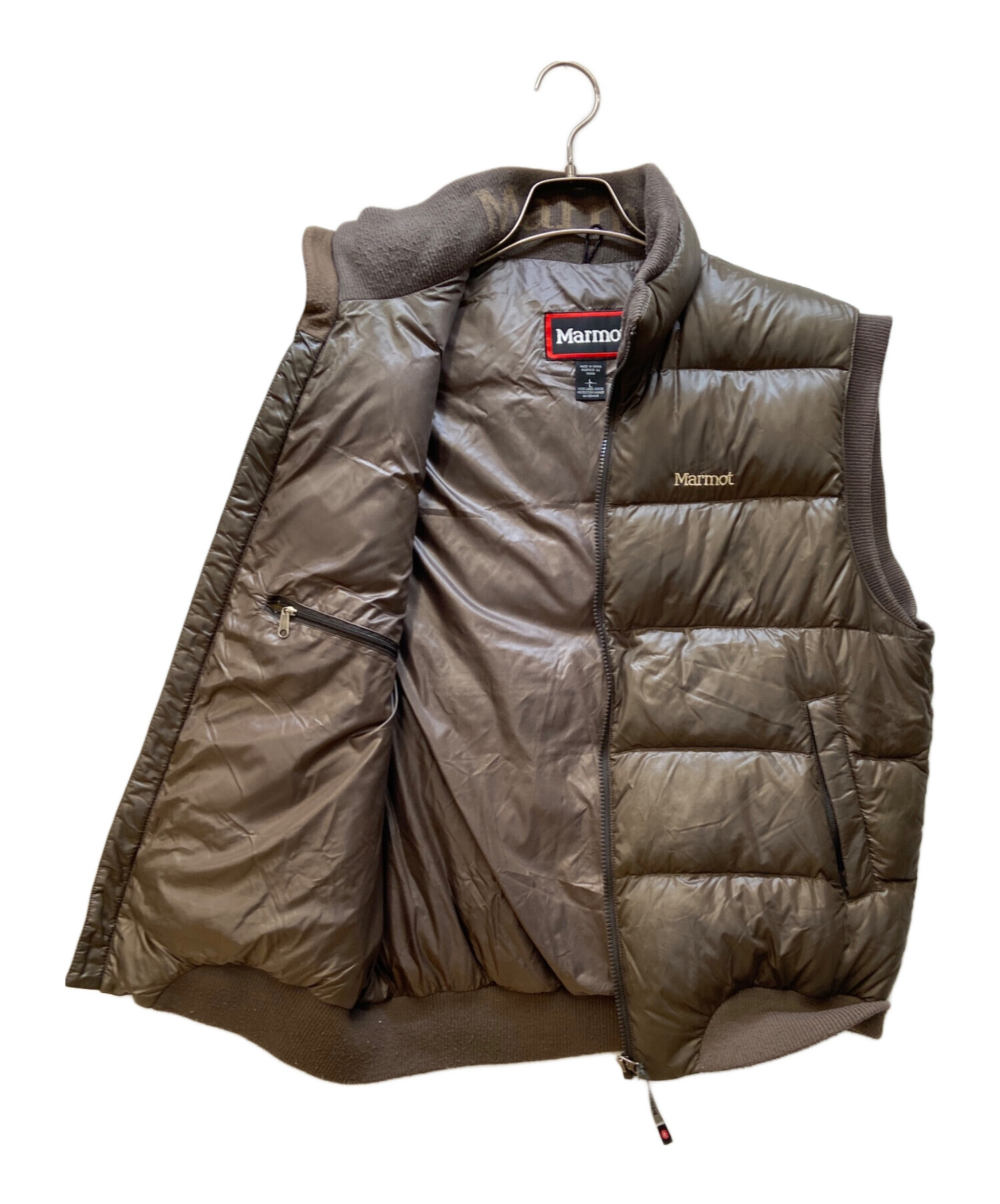 中古・古着通販】MARMOT (マーモット) ダウンベスト ブラウン サイズ:L