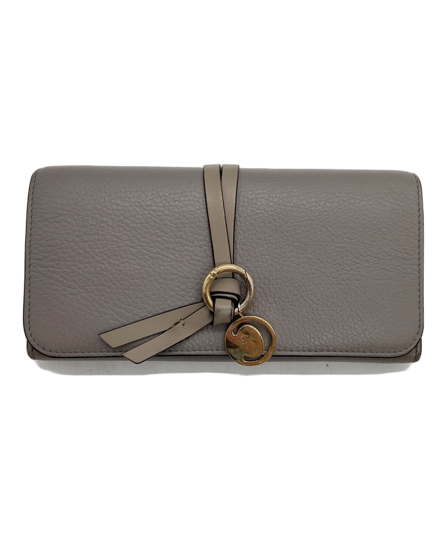 中古・古着通販】Chloe (クロエ) 長財布/アルファベット グレー 