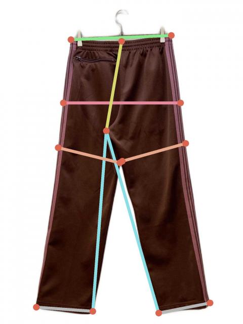 Needles トラックパンツ ブラウン ピンク 中古・古着通販】Needles (ニードルズ) トラックパンツ ブラウン
