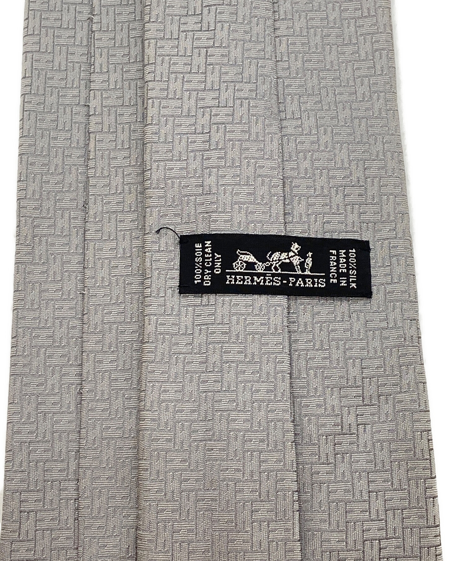 中古・古着通販】HERMES (エルメス) ネクタイ グレー サイズ:7.5cm