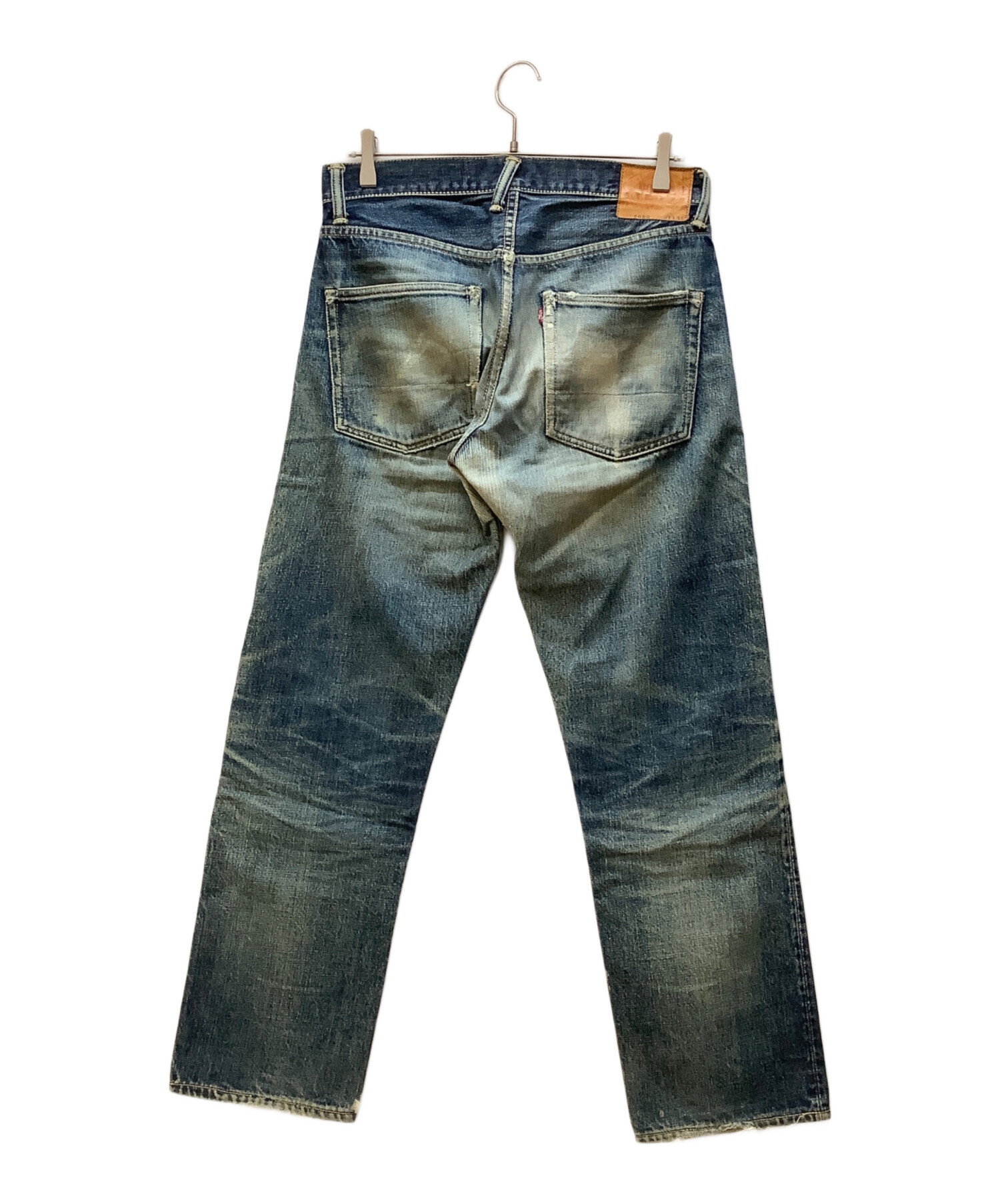 EVISU ダメージデニムパンツ 中古・古着通販】EVISU (エヴィス) ダメージデニムパンツ インディゴ