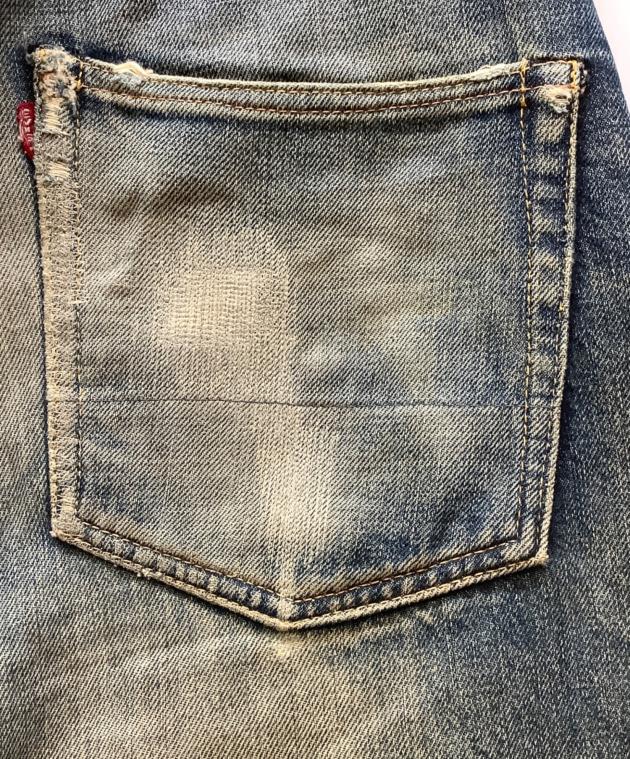 中古・古着通販】EVISU (エヴィス) ダメージデニムパンツ インディゴ
