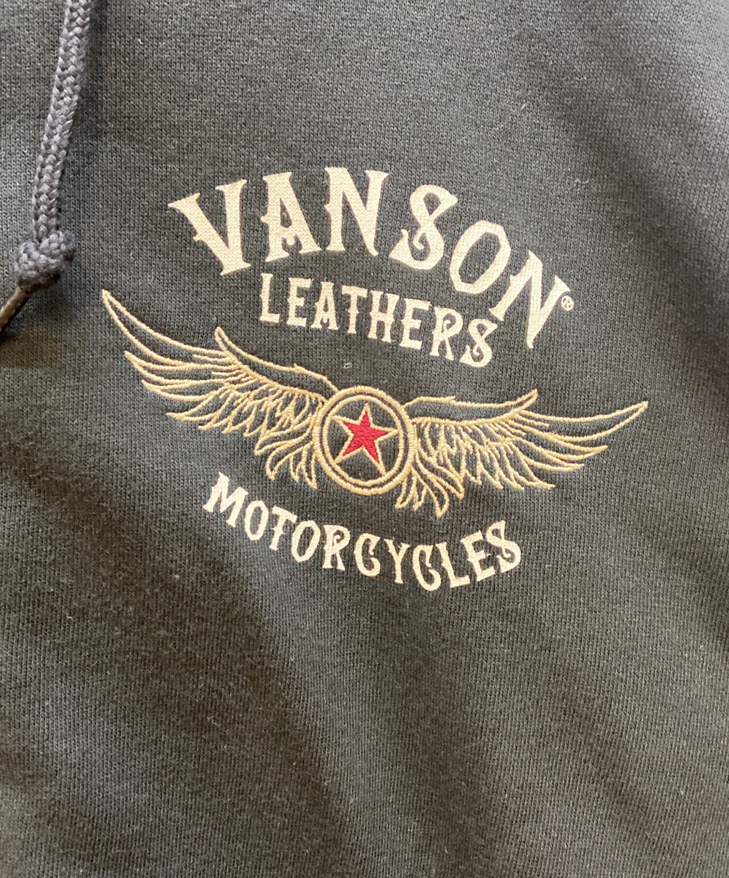 中古・古着通販】VANSON (バンソン) ジップパーカー ブラック サイズ:L