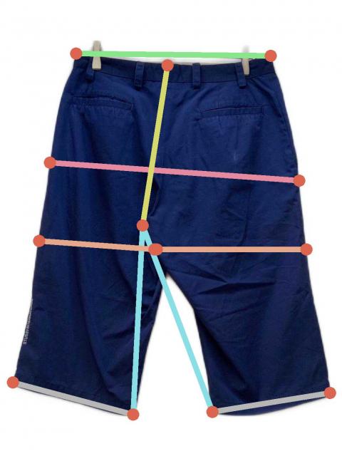 中古・古着通販】stussy (ステューシー) ハーフパンツ ネイビー サイズ