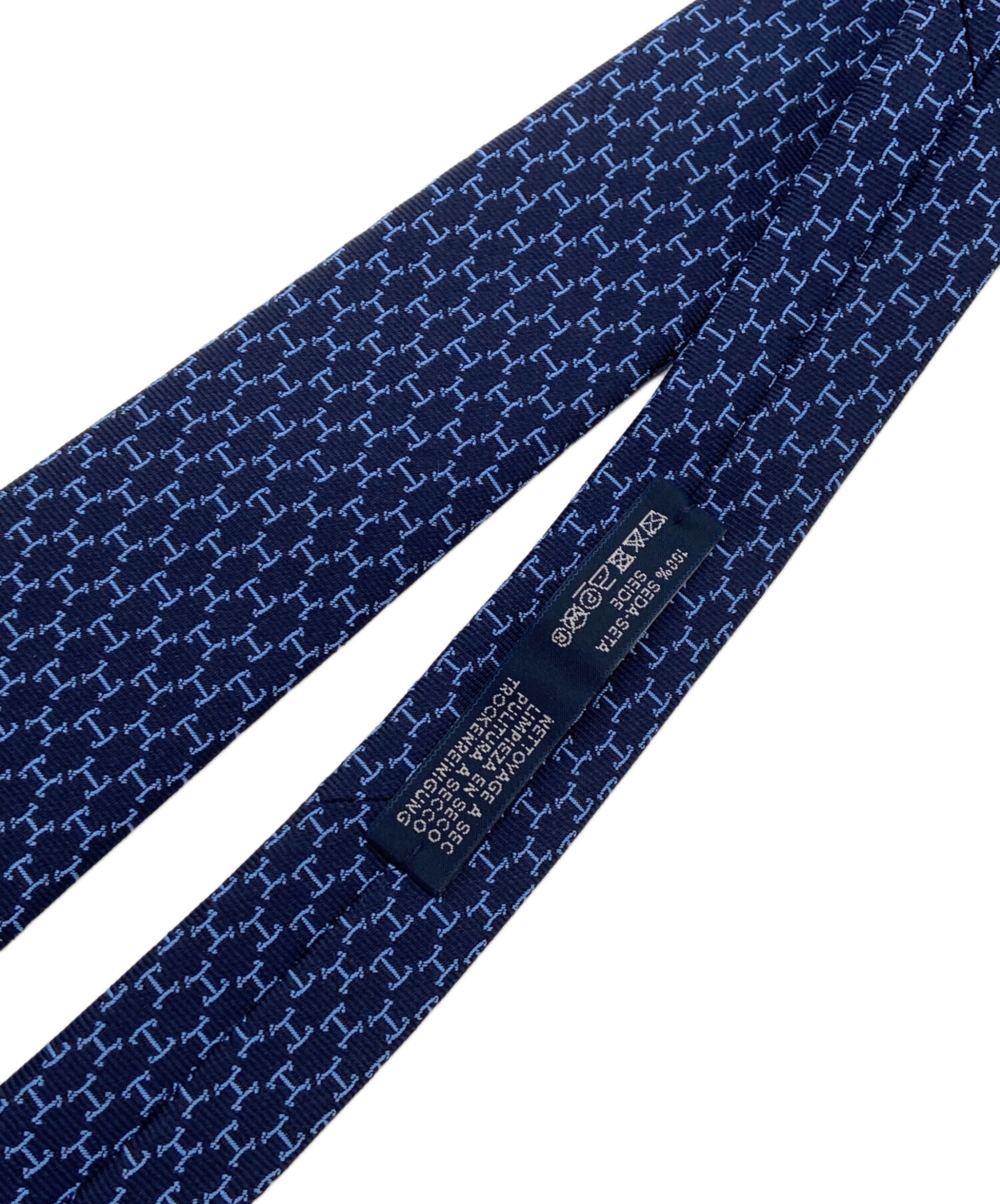 中古・古着通販】HERMES (エルメス) ネクタイ ブルー サイズ:表記無し
