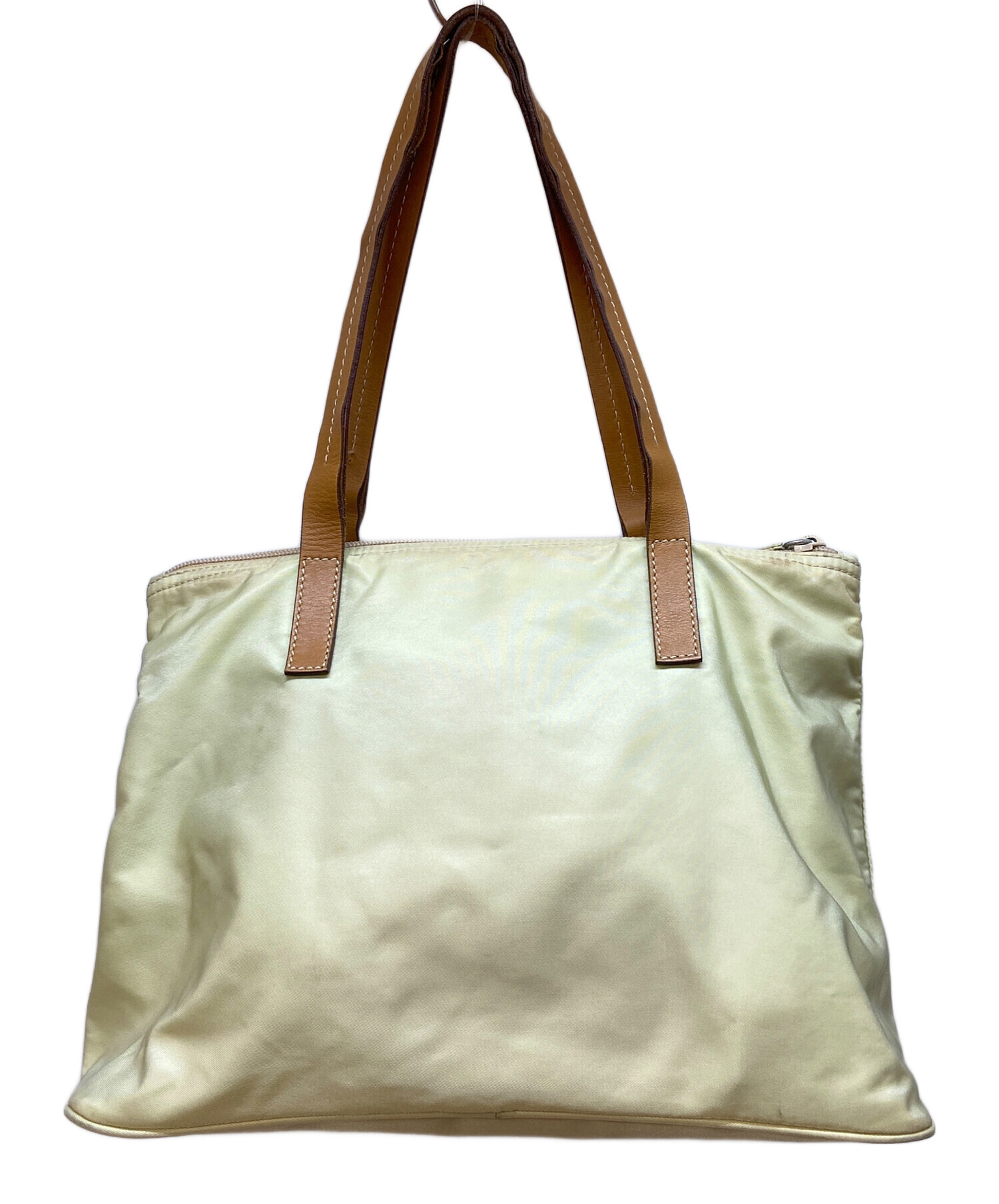 中古・古着通販】PRADA (プラダ) ミニボストンバッグ カーキ×ブラウン