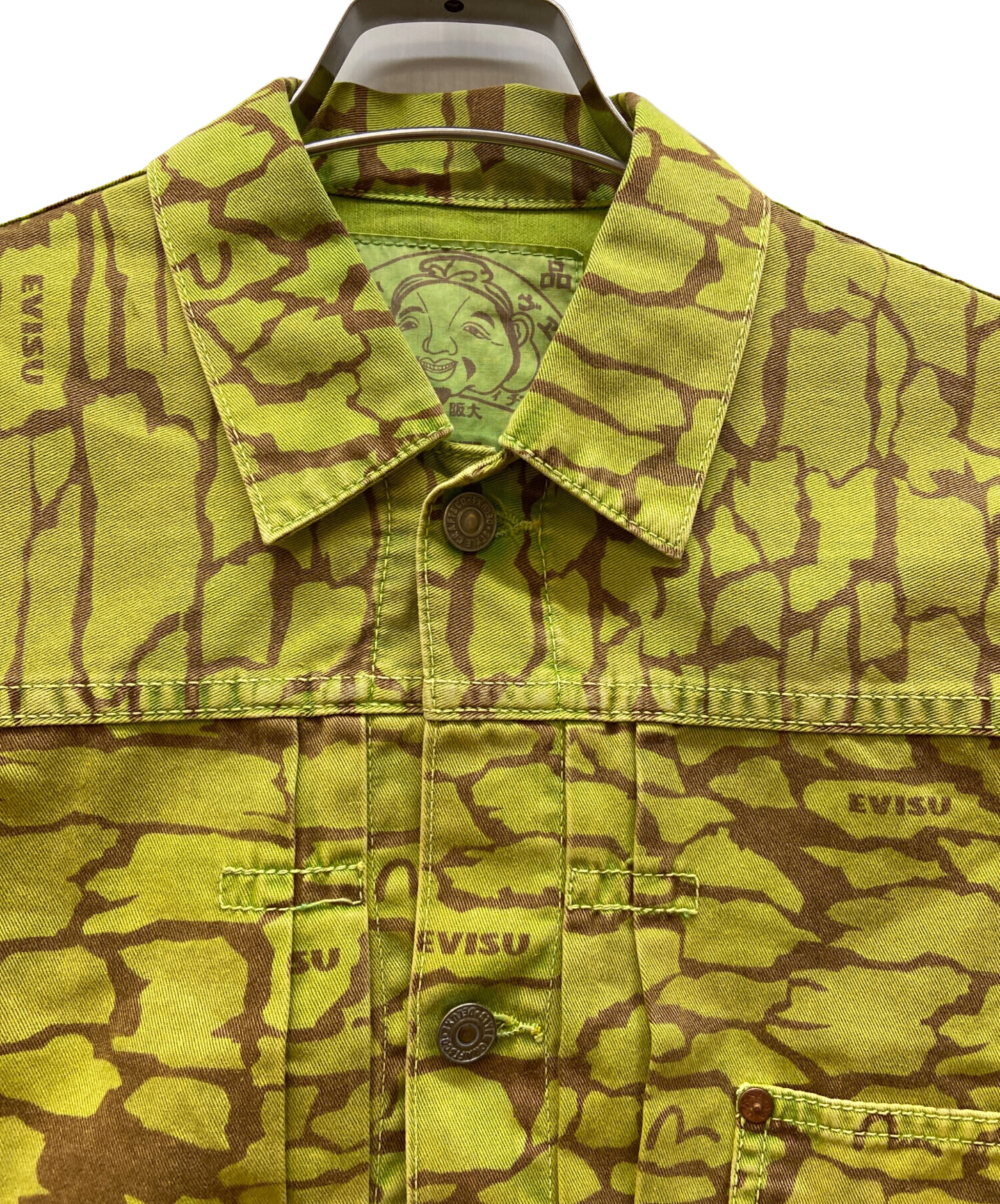 中古・古着通販】EVISU (エヴィス) ワークジャケット イエロー