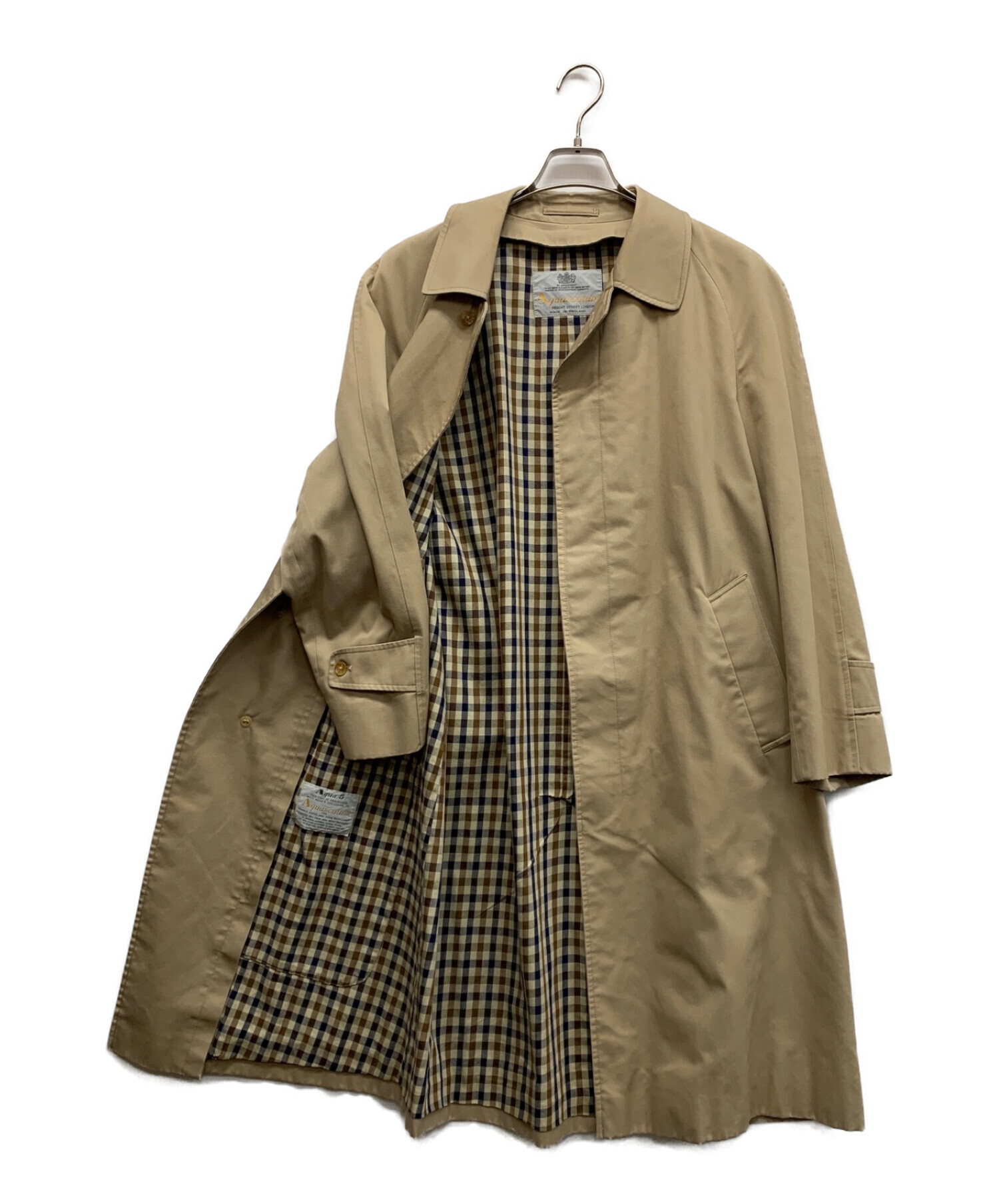 中古・古着通販】Aquascutum (アクアスキュータム) ステンカラーコート