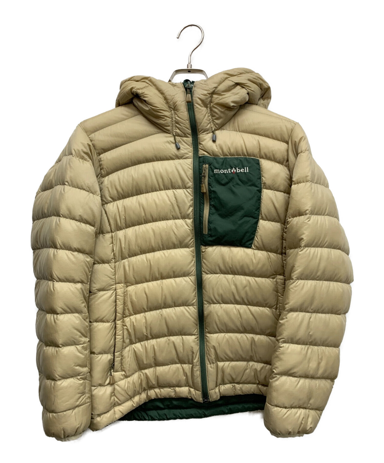 mont-bell ベージュ ダウンジャケット 中古・古着通販】mont-bell (モンベル) リバーシブルダウン