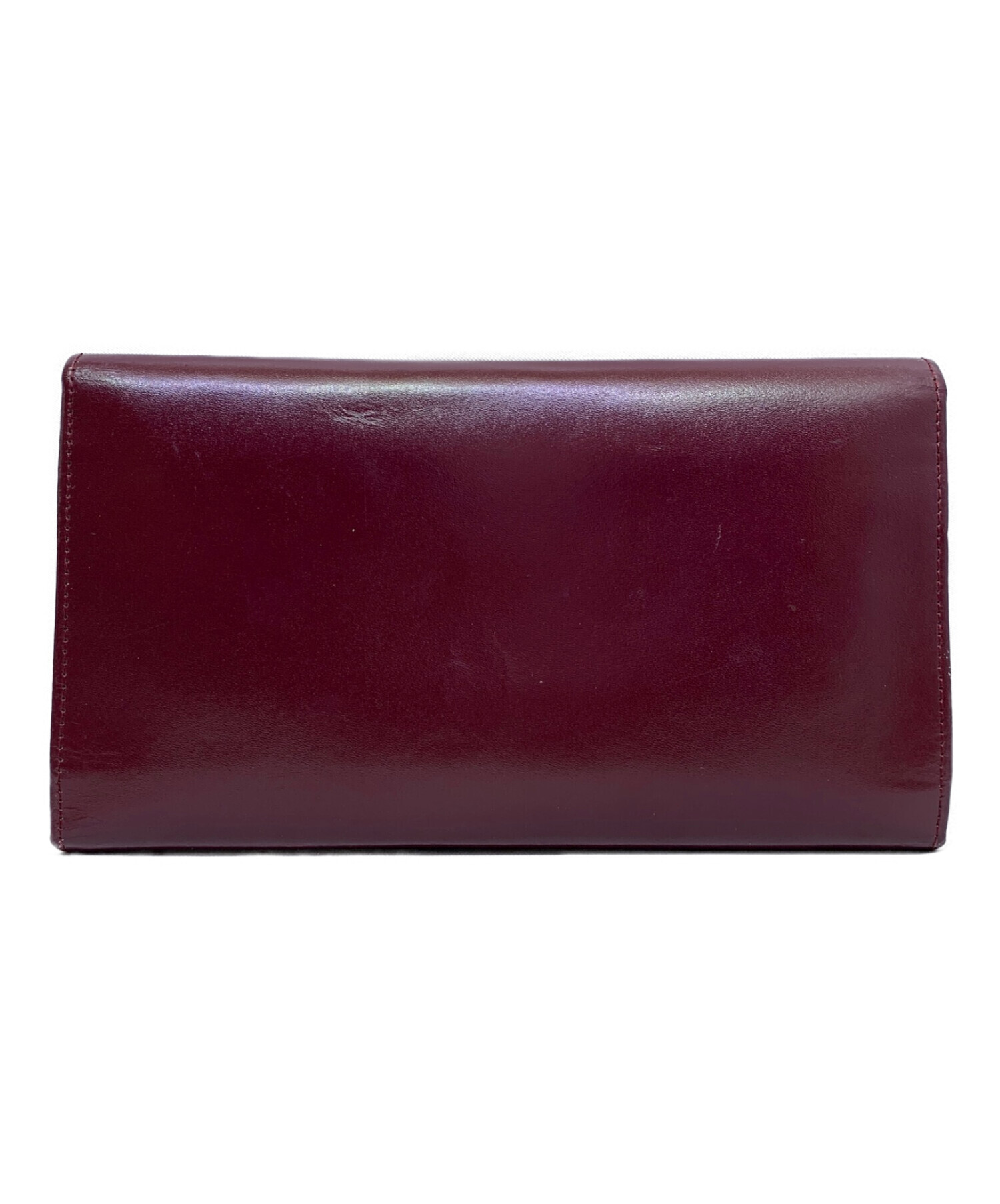 Cartier 赤 長財布 Cartier 【未使用品 超美品】 カルティエ ラウンドファスナー長