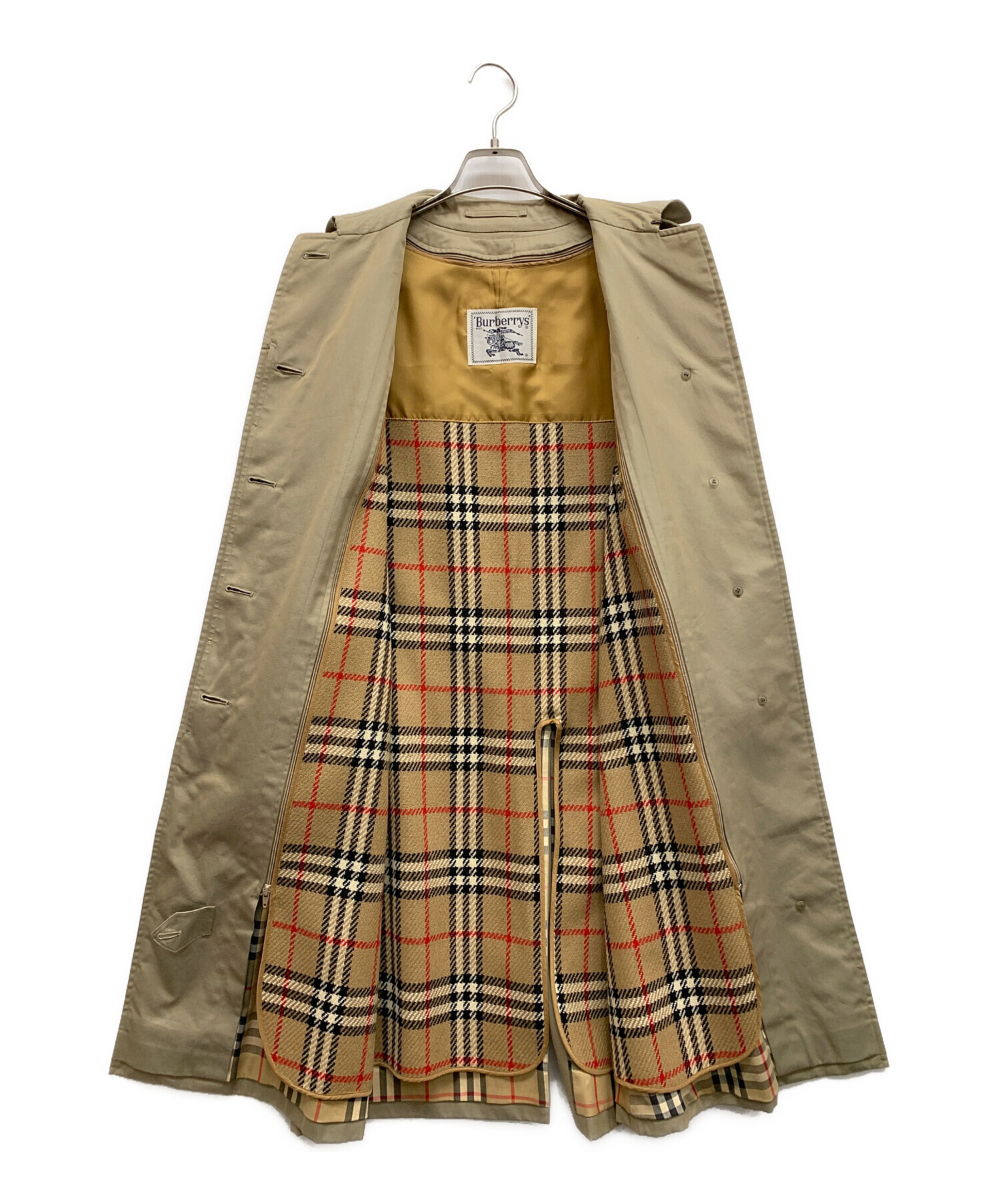Burberry ベージュ ステンカラーコート(ライナー付) Burberry ステンカラーコート ベージュ 170cm 中古・古着通販