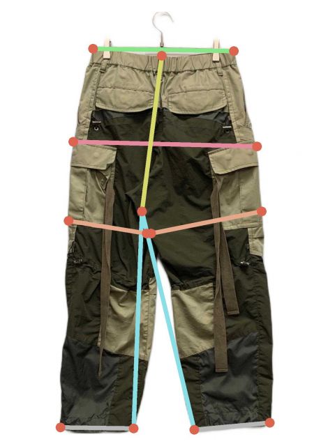 中古・古着通販】sacai (サカイ) Cotton Blend Cargo Pants カーキ