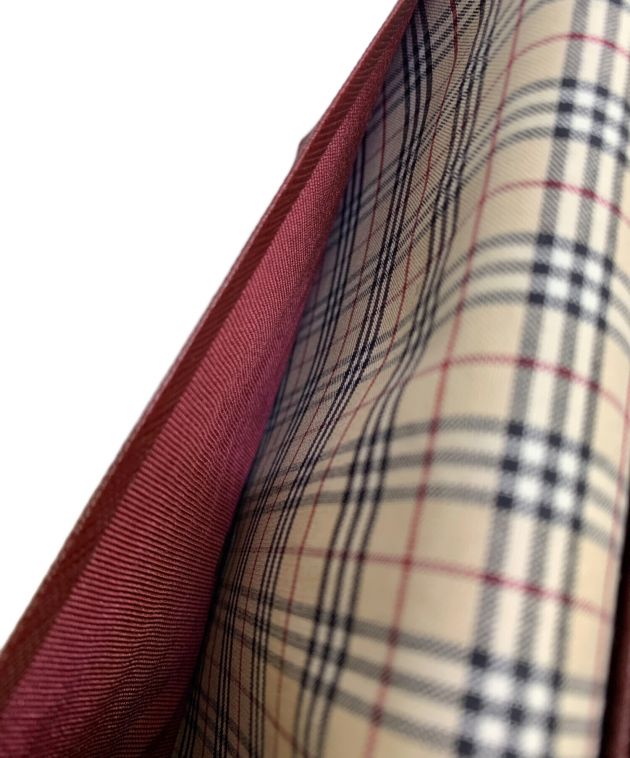 中古・古着通販】BURBERRY (バーバリー) 長財布 ボルドー｜ブランド