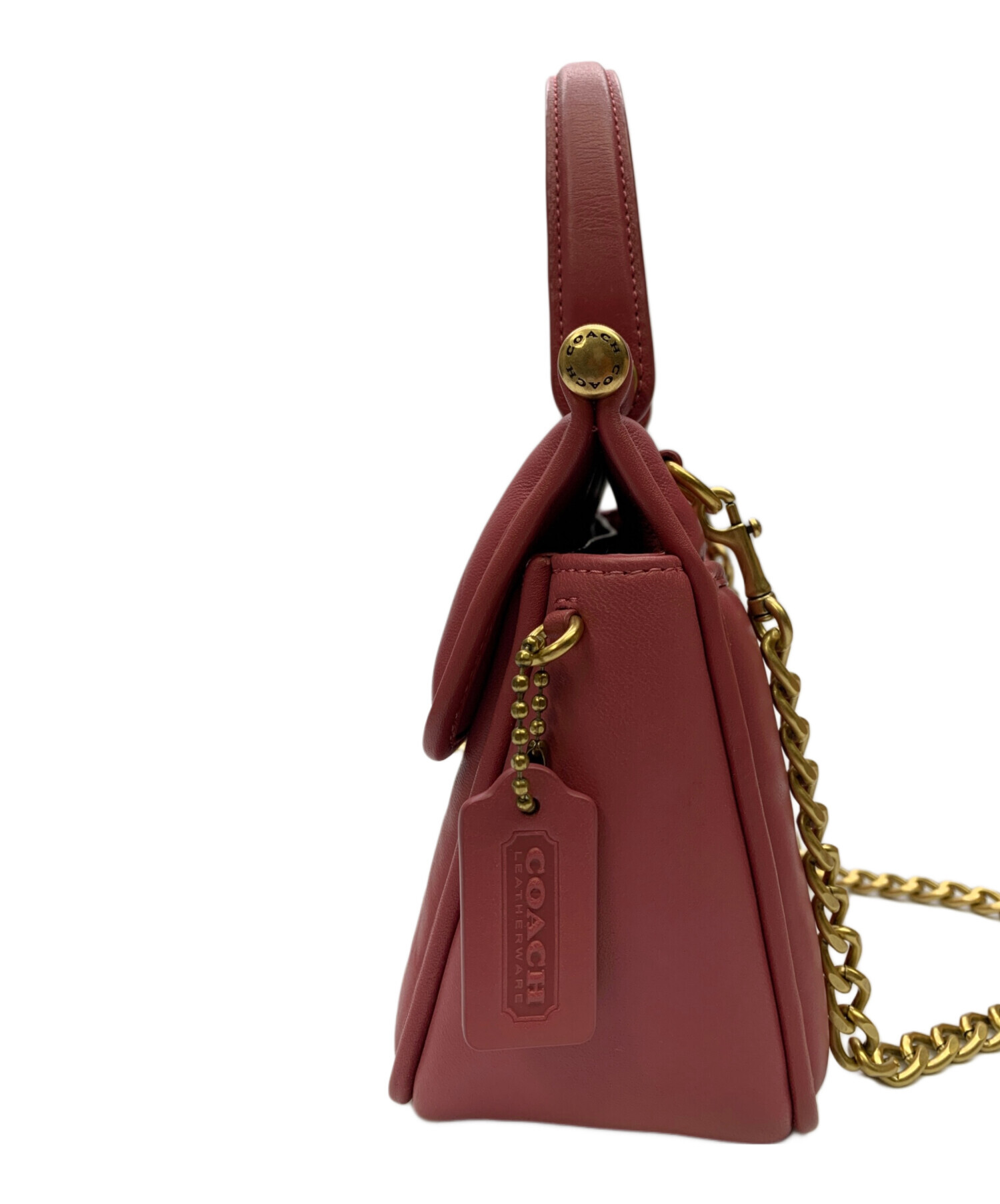 極美品 コーチ ウィリストップハンドル18 キルティング2WAYバッグ ピンク 中古・古着通販】COACH (コーチ) ウィリストップハンドル18