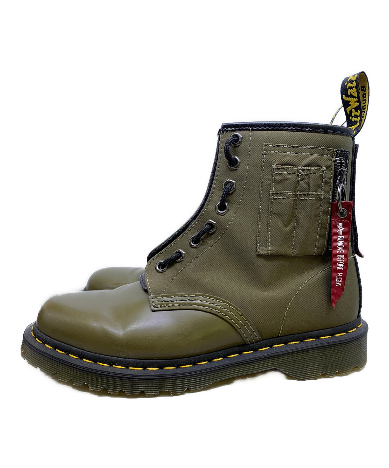 Dr.Martensドクターマーチン　限定販売品　カーキー 楽天市場】Dr.Martens ドクターマーチン 8タイ ブーツ BOURY LEATHER