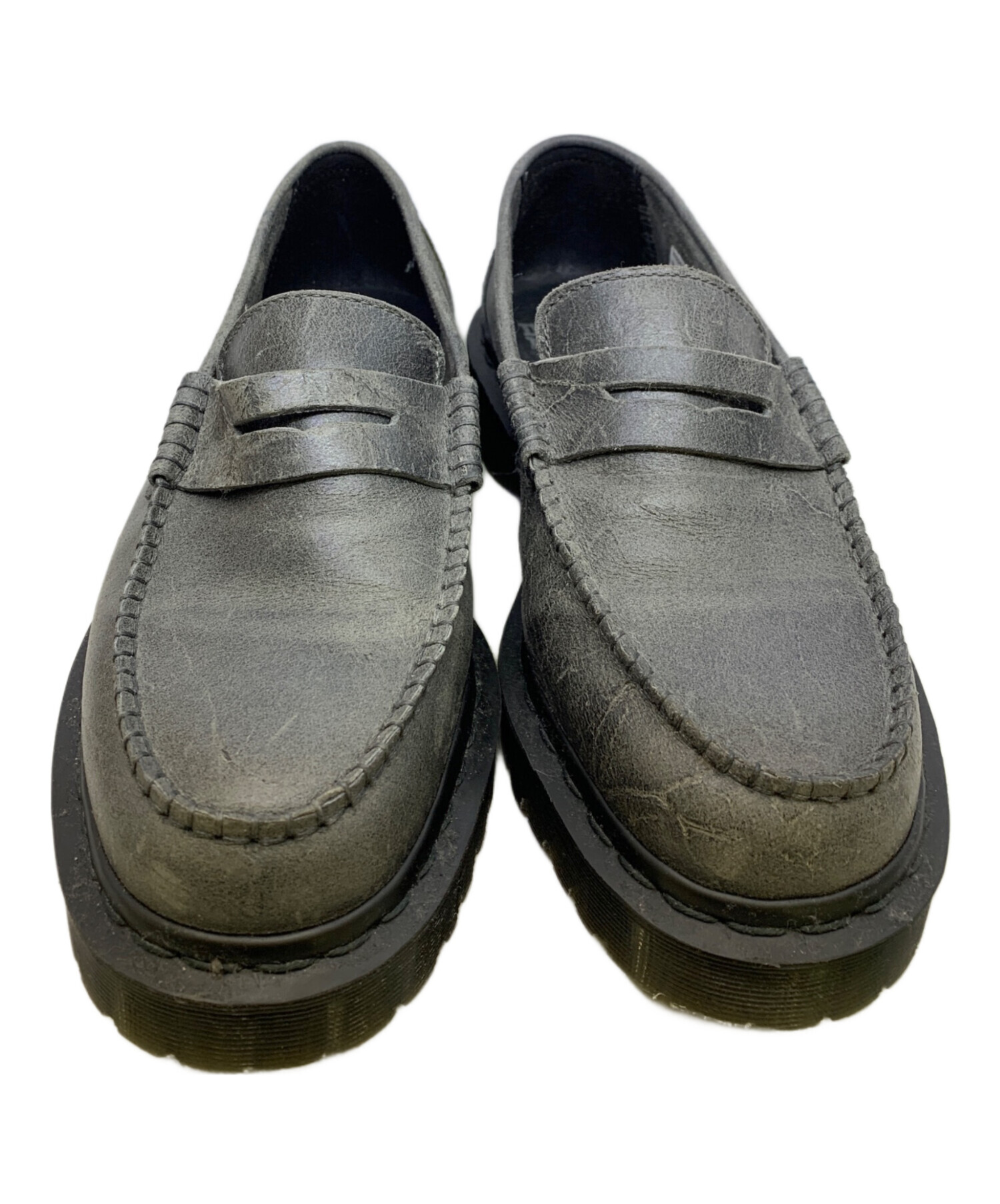 中古・古着通販】Dr.Martens (ドクターマーチン) ローファー グレー 