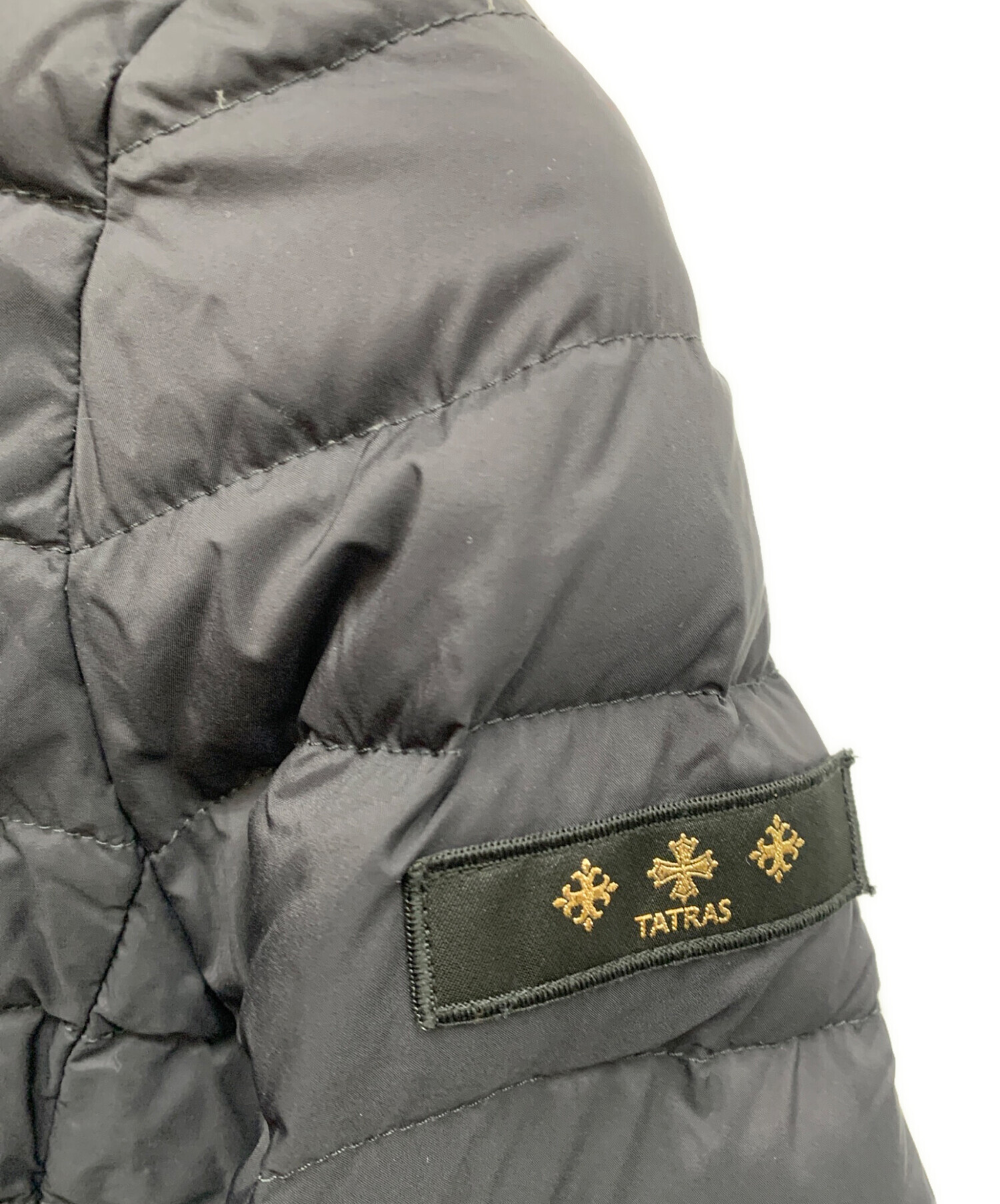 TATRAS中古 ブラック ダウンジャケット　ライダース系 中古・古着通販】TATRAS (タトラス) ダウンジャケット ブラック サイズ