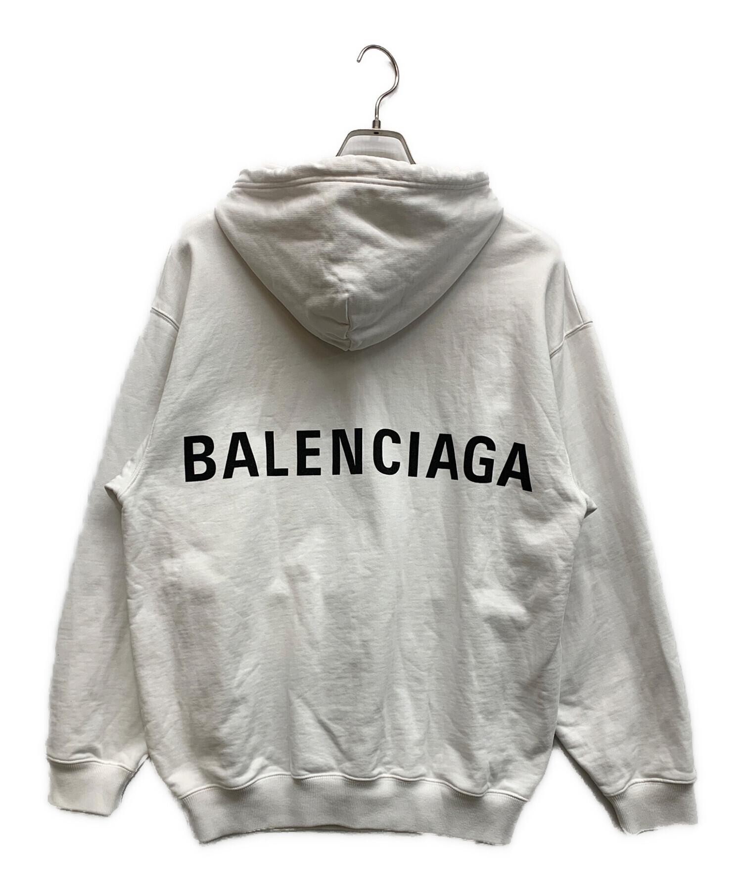金*様 BALENCIAGA　パーカー　22aw　白　XL　オーバーサイズ 金*様 BALENCIAGA パーカー 22aw 白 XL オーバーサイズ
