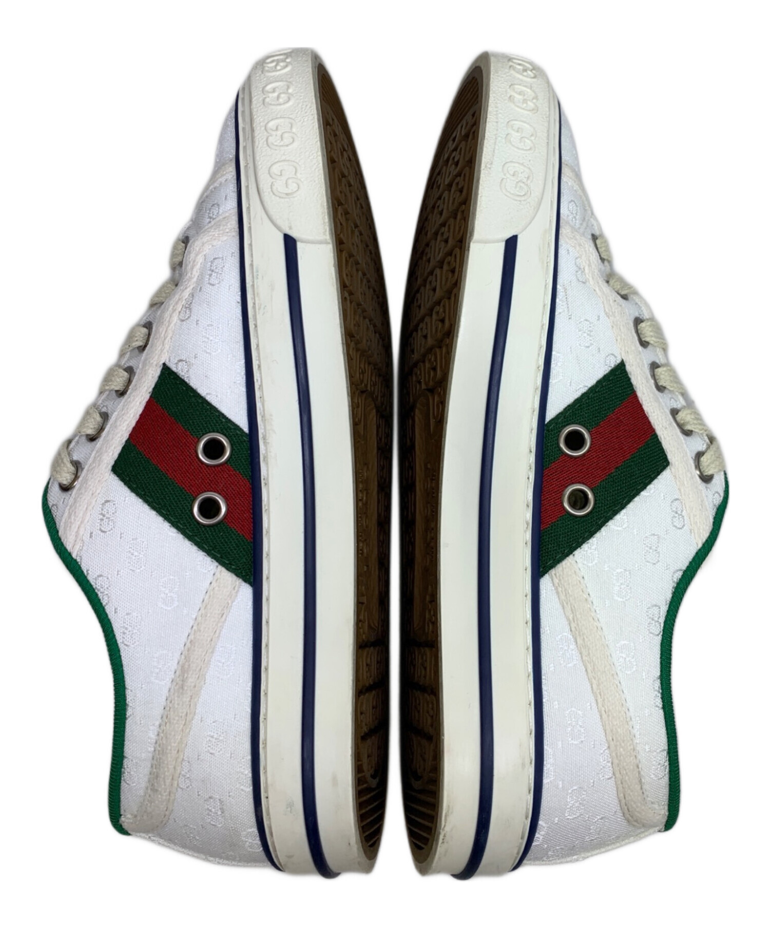 中古・古着通販】GUCCI (グッチ) キャンバススニーカー ホワイト