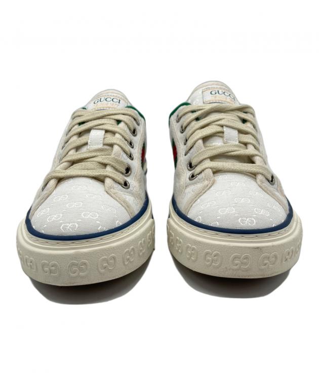 中古・古着通販】GUCCI (グッチ) GG キャンバススニーカー ホワイト