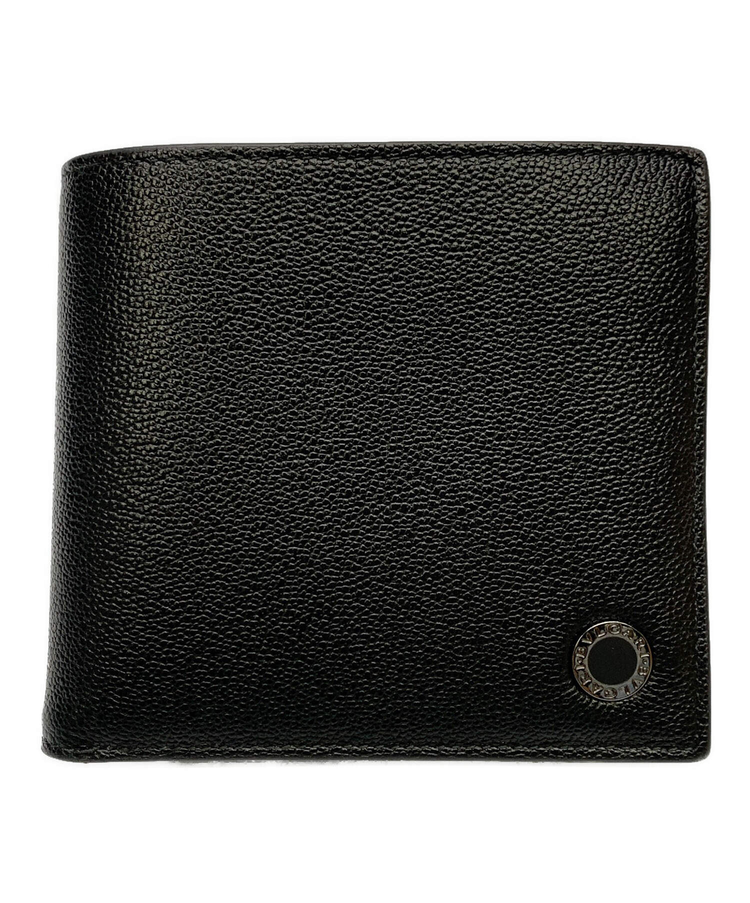 中古・古着通販】BVLGARI (ブルガリ) 2つ折り財布 ブラック｜ブランド