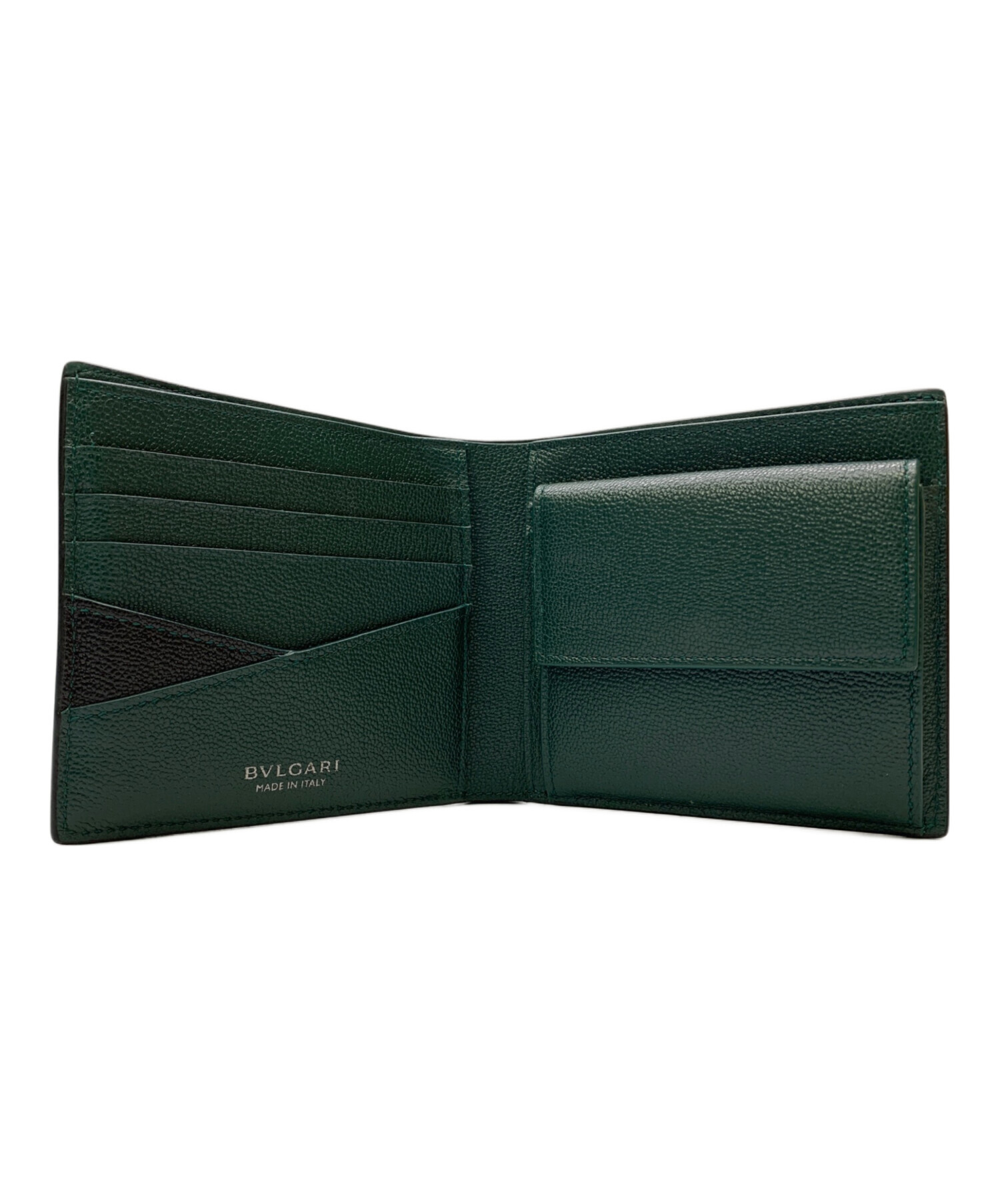 20【未使用級】BVLGARI 二つ折り財布　折り財布 中古・古着通販】BVLGARI (ブルガリ) 2つ折り財布 ブラック｜ブランド