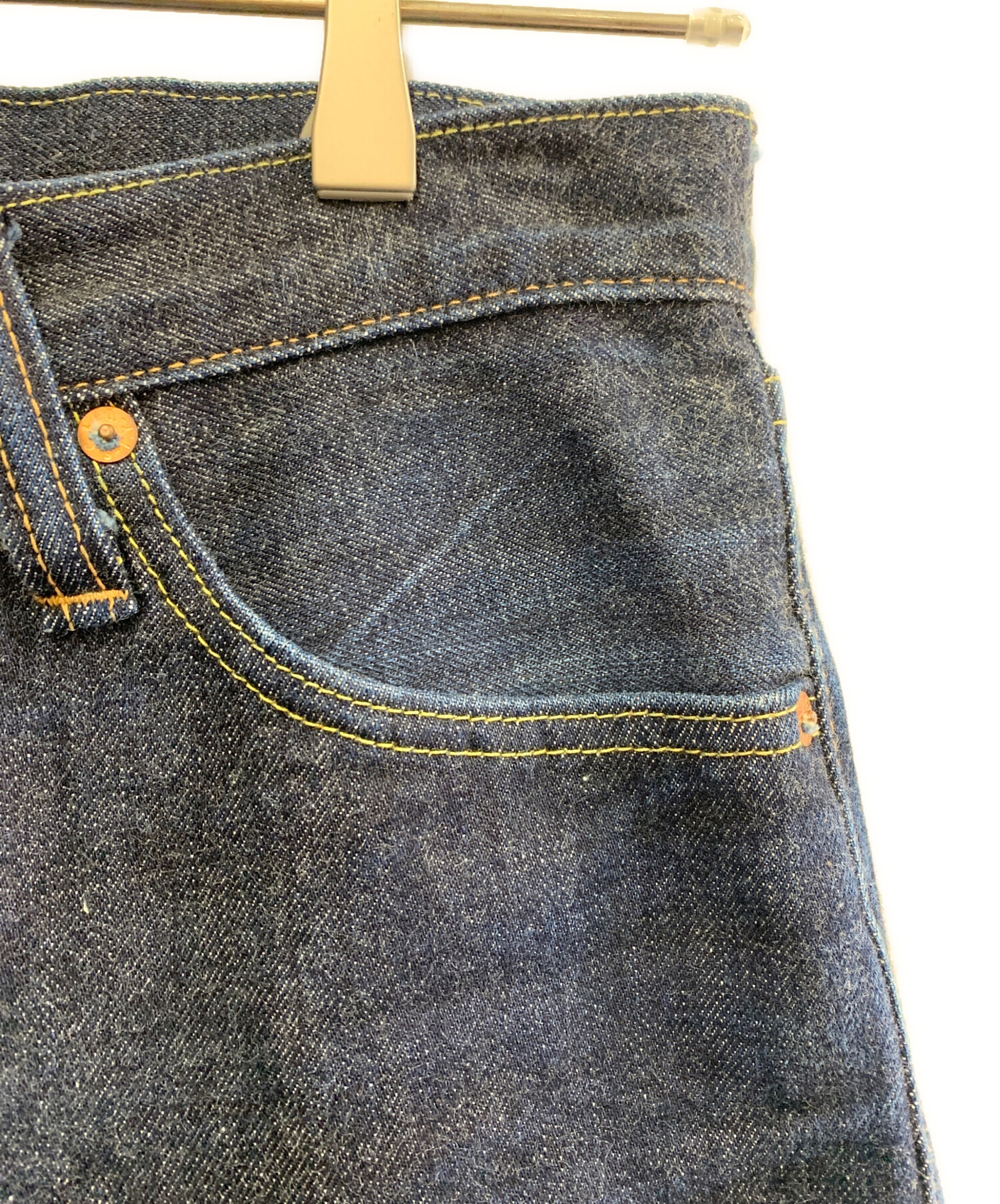 SUGAR CANE ダークデニム ボタンフライ W29 L32 中古・古着通販】SUGAR CANE (シュガーケーン) ボタンフライデニム
