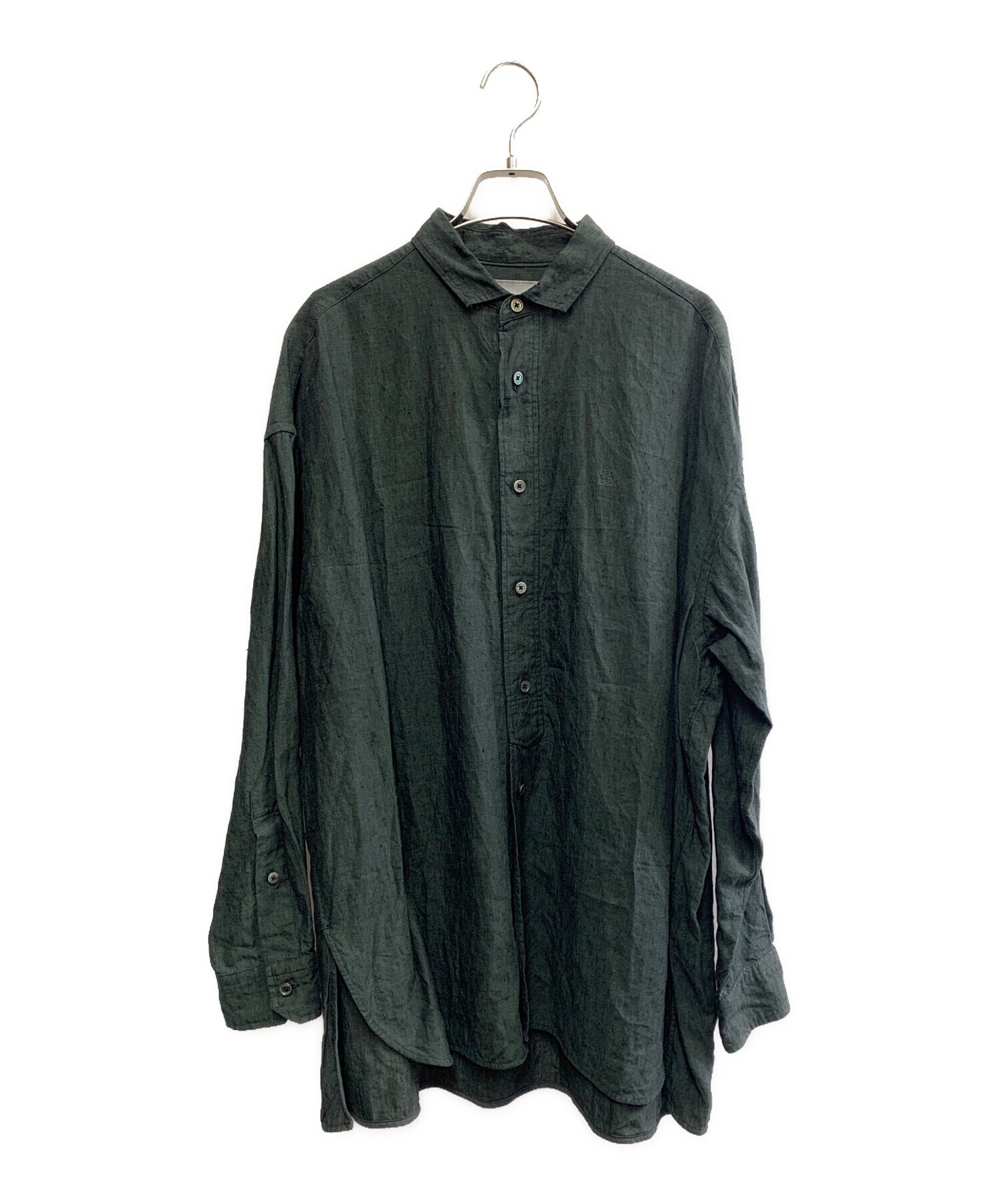 中古・古着通販】ticca (ティッカ) TICCA リネンスクエアビッグシャツ